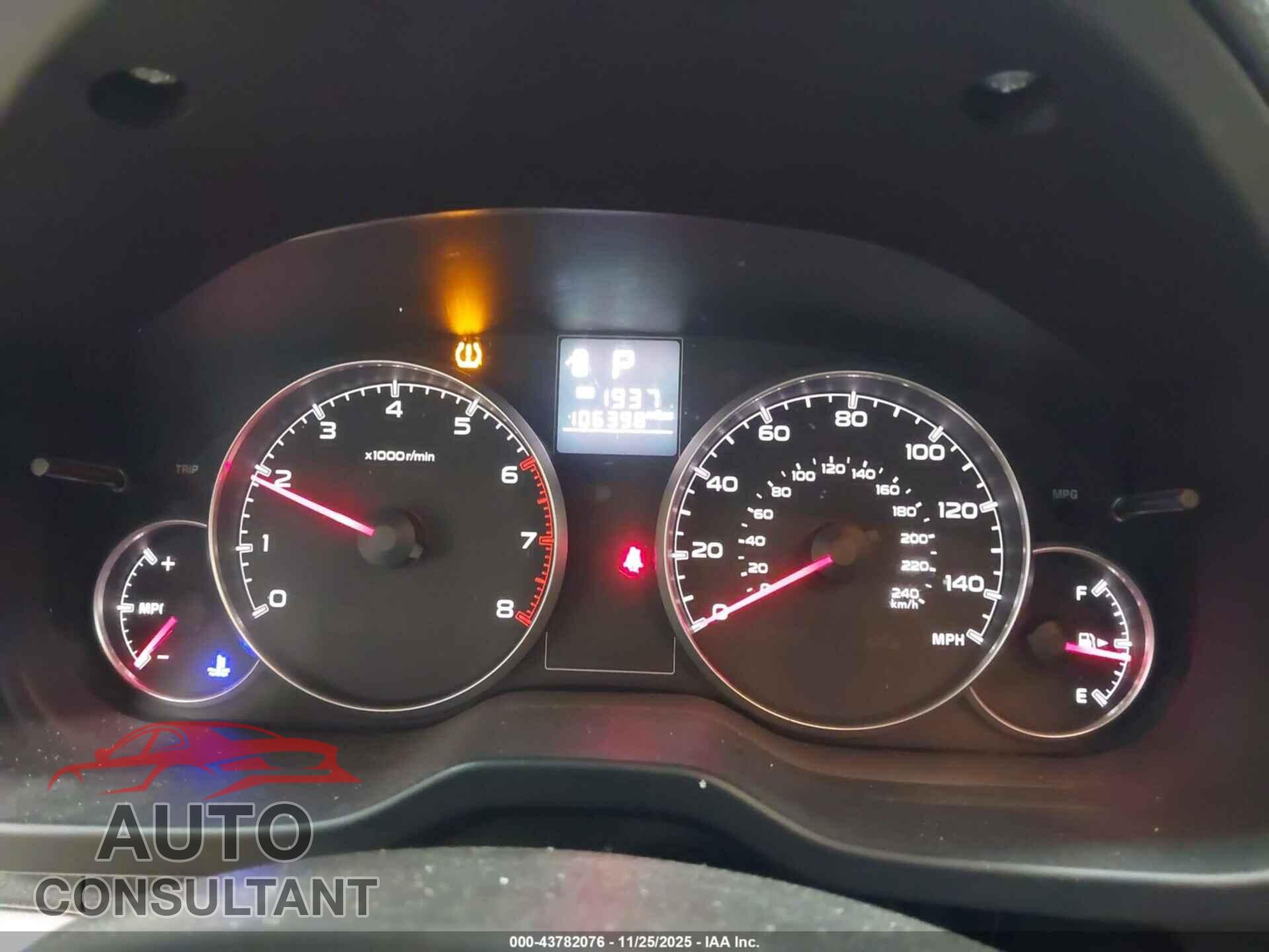 SUBARU OUTBACK 2013 - 4S4BRBAC2D3259642