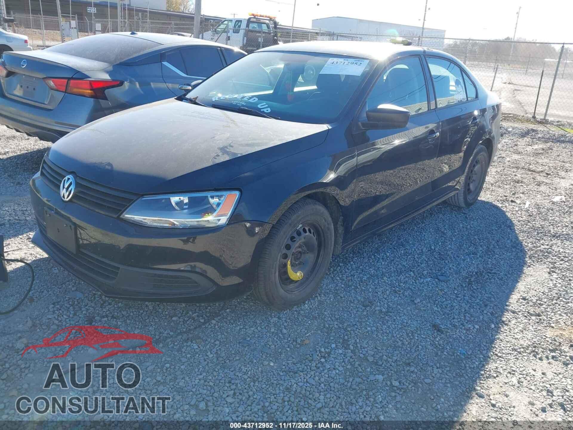 VOLKSWAGEN JETTA 2012 - 3VW2K7AJ9CM349224