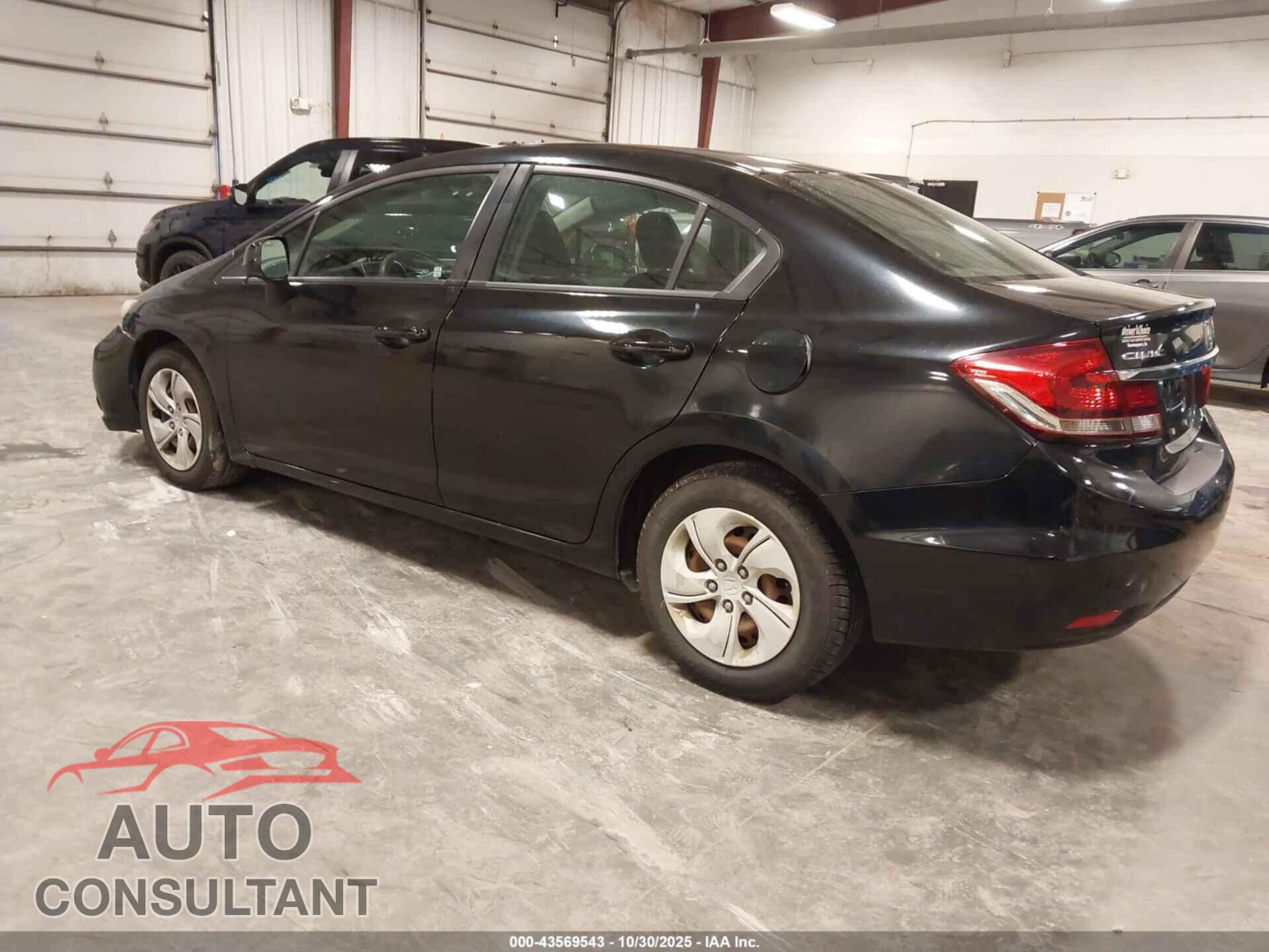 HONDA CIVIC 2013 - 2HGFB2F53DH564604