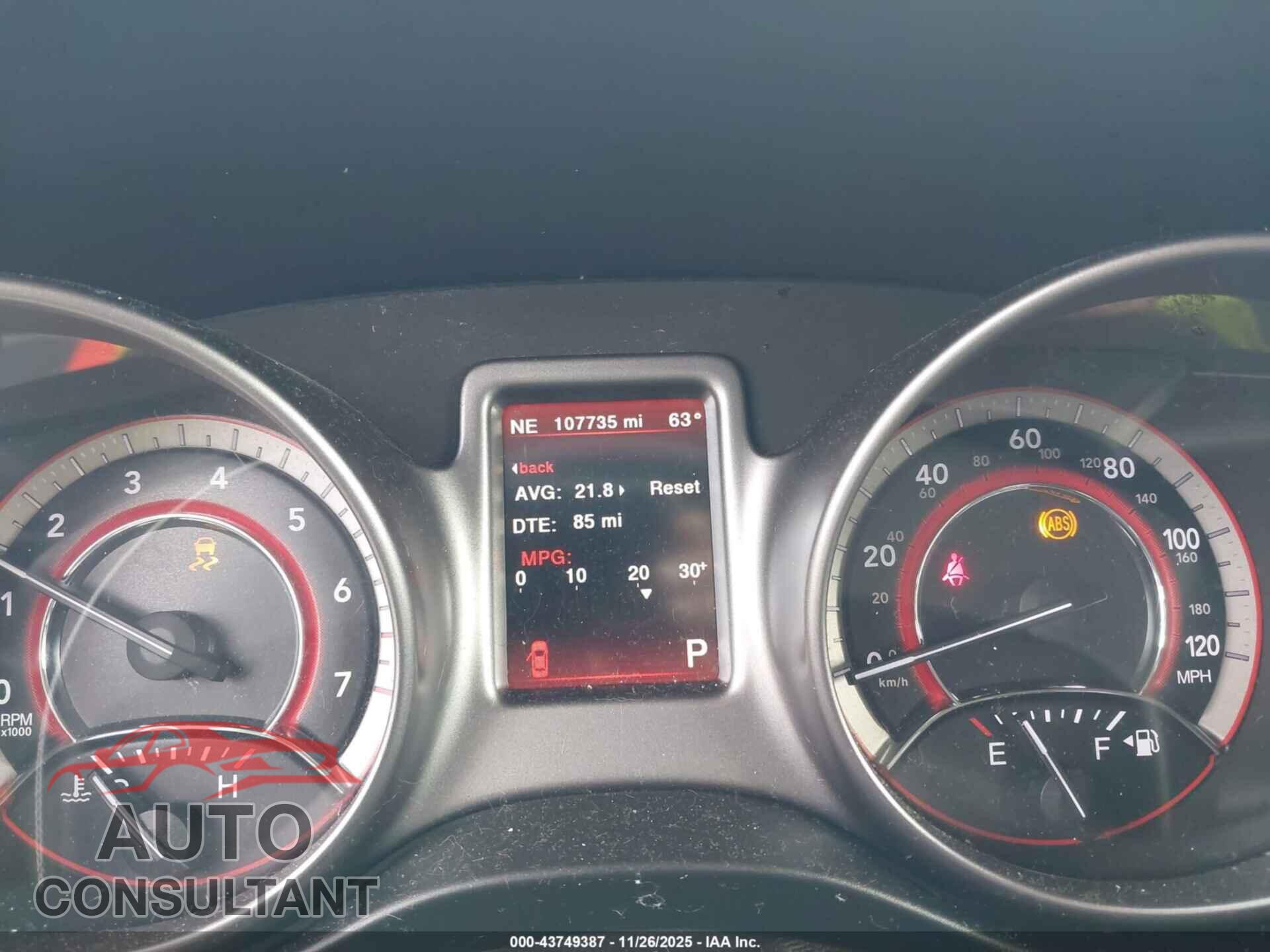 DODGE JOURNEY 2017 - 3C4PDCGB5HT534847