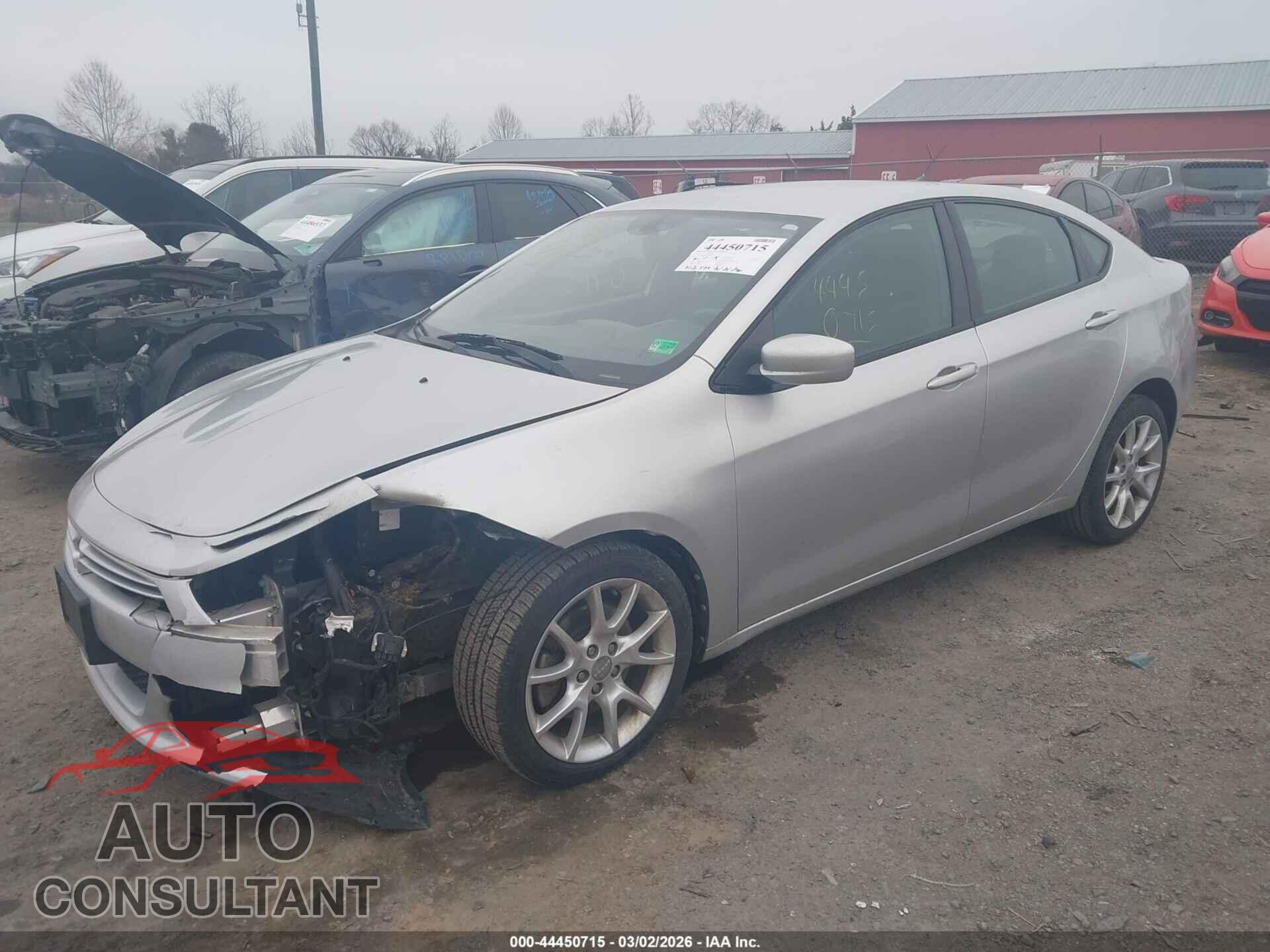 DODGE DART 2013 - 1C3CDFBA3DD152707