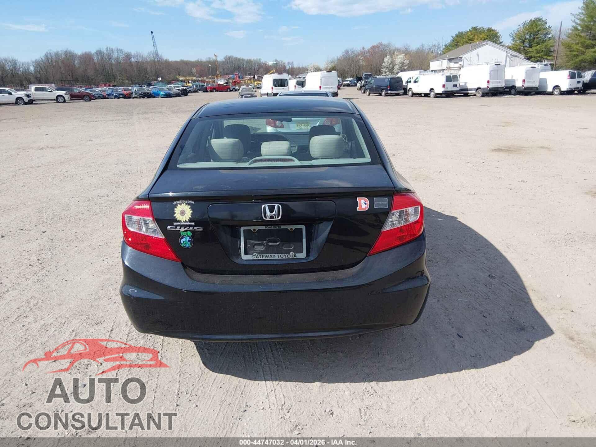 HONDA CIVIC 2012 - 2HGFB2F85CH319070