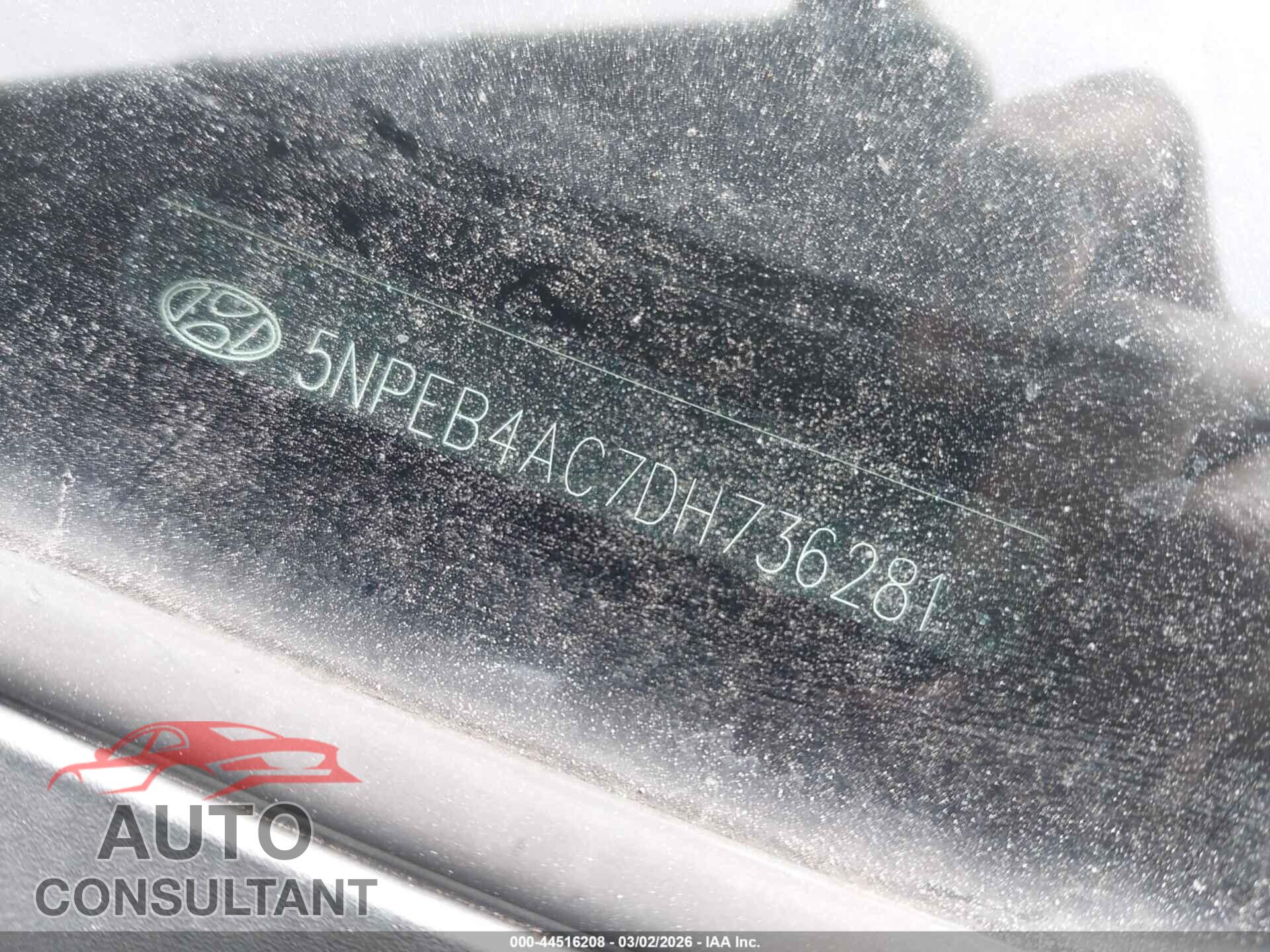 HYUNDAI SONATA 2013 - 5NPEB4AC7DH736281