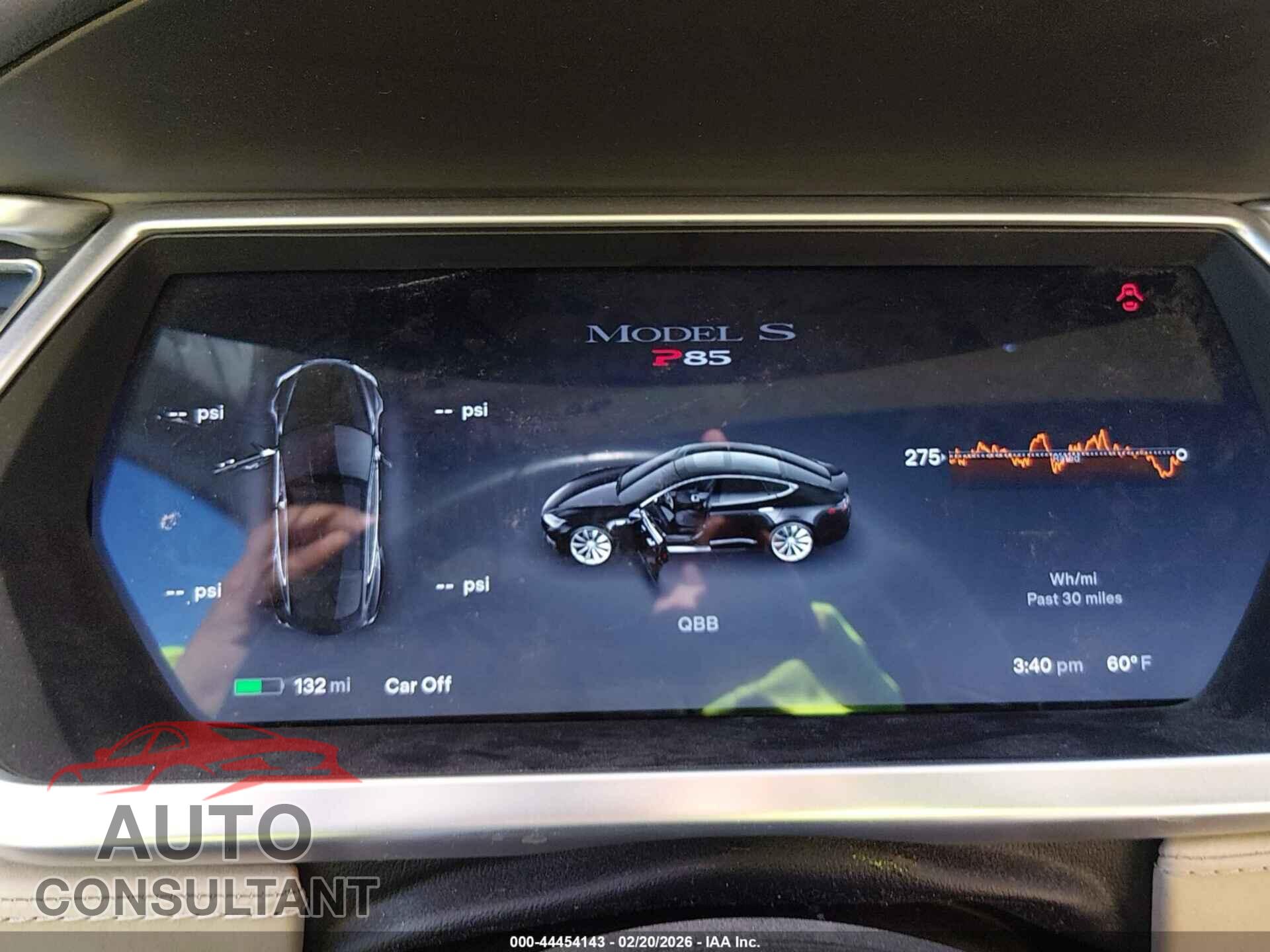 TESLA MODEL S 2012 - 5YJSA1DP4CFP01245