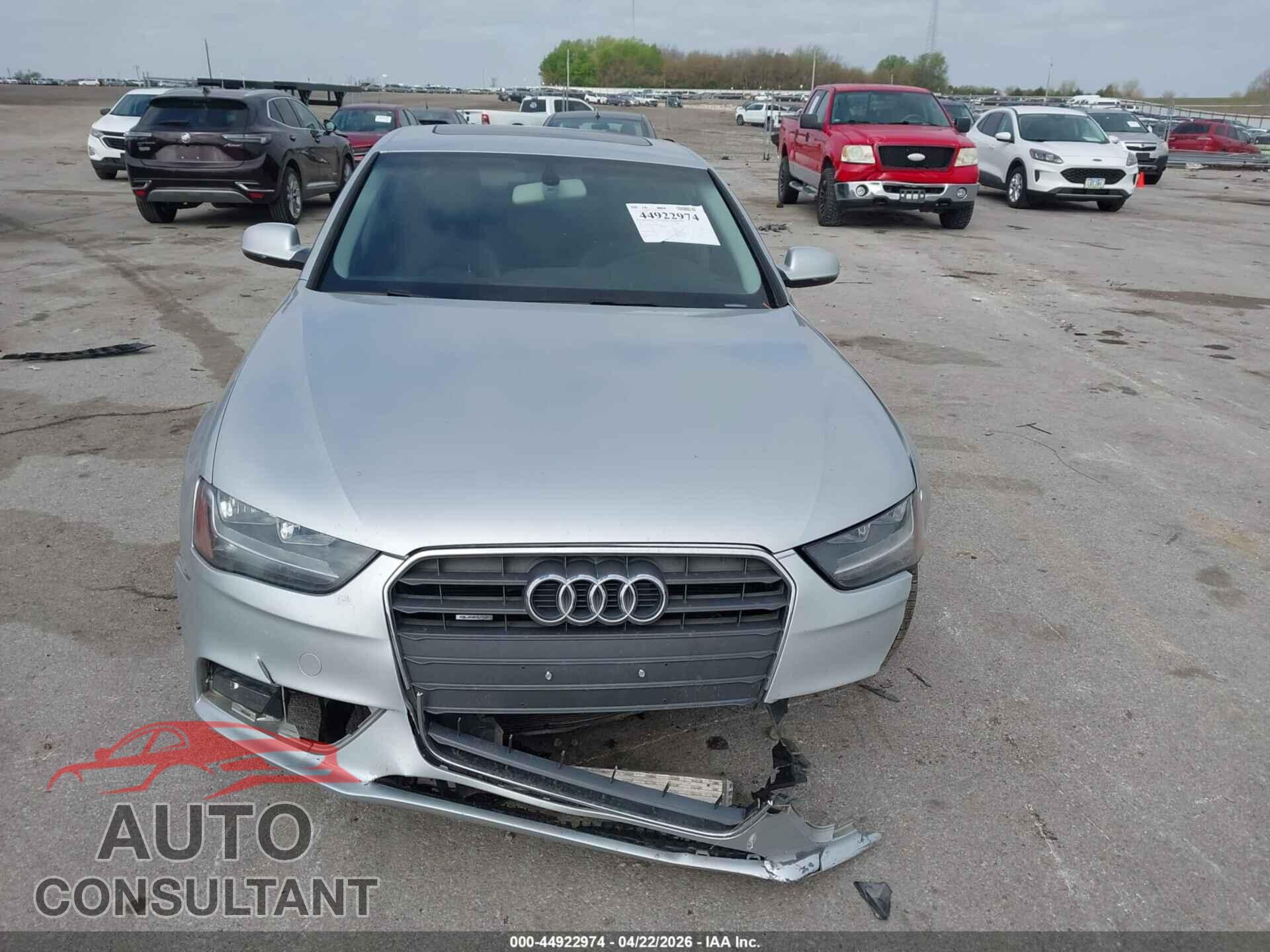 AUDI A4 2013 - WAUDFAFL4DN043639