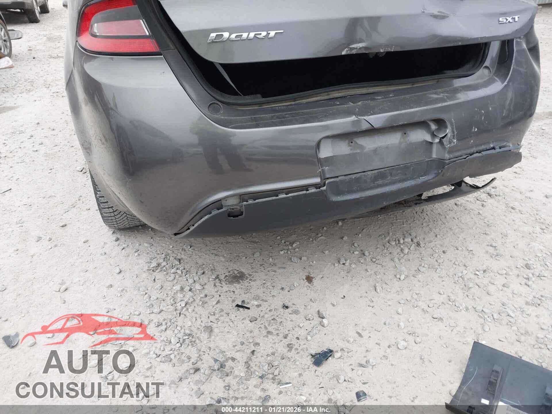 DODGE DART 2015 - 1C3CDFBB9FD226997
