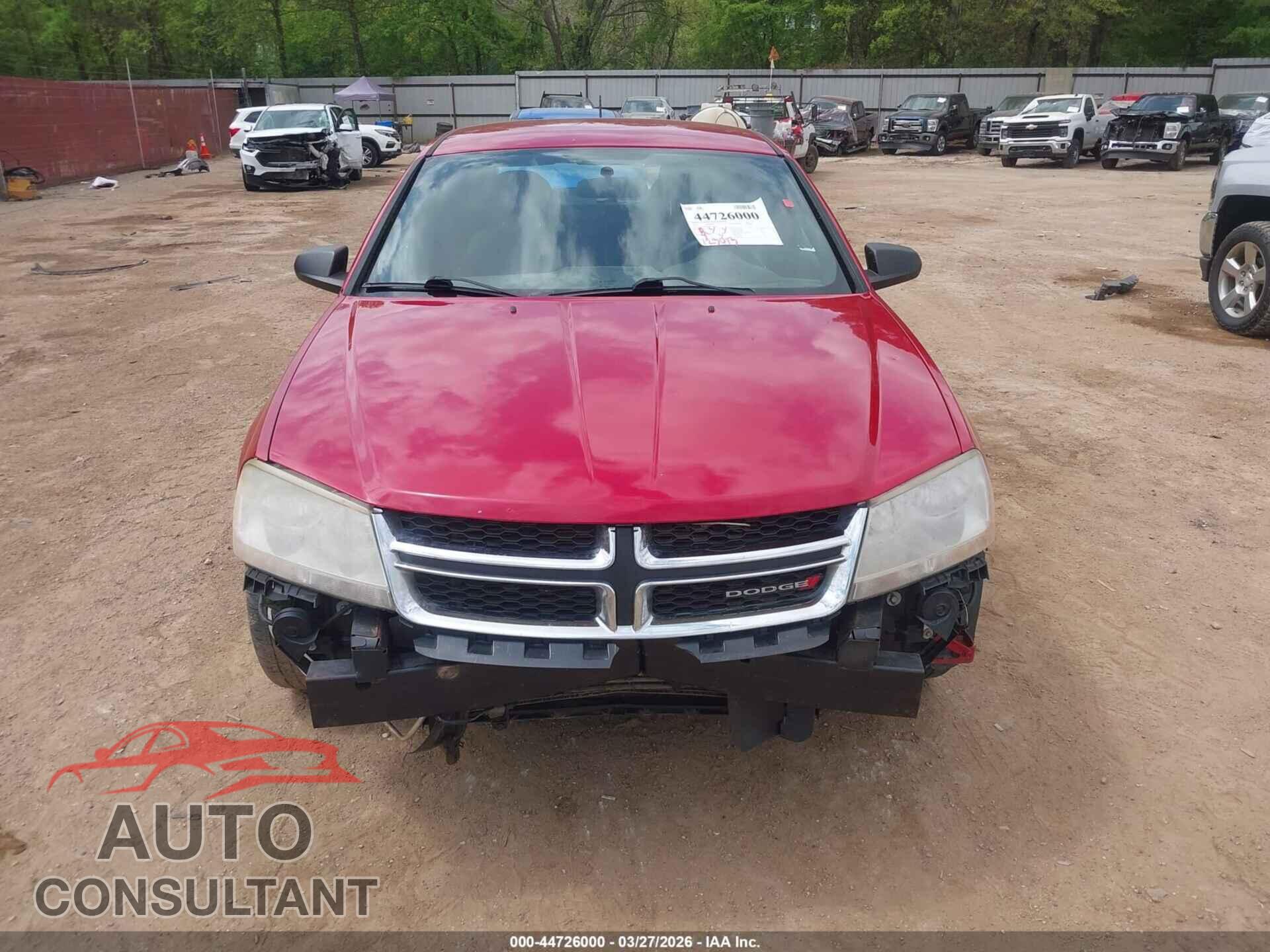 DODGE AVENGER 2013 - 1C3CDZAB7DN651015