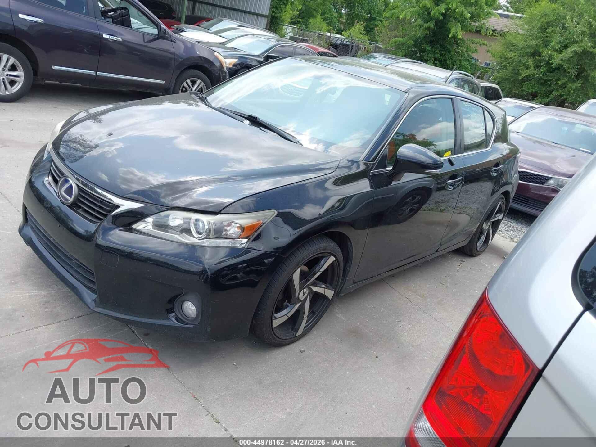 LEXUS CT 2013 - JTHKD5BH0D2168548
