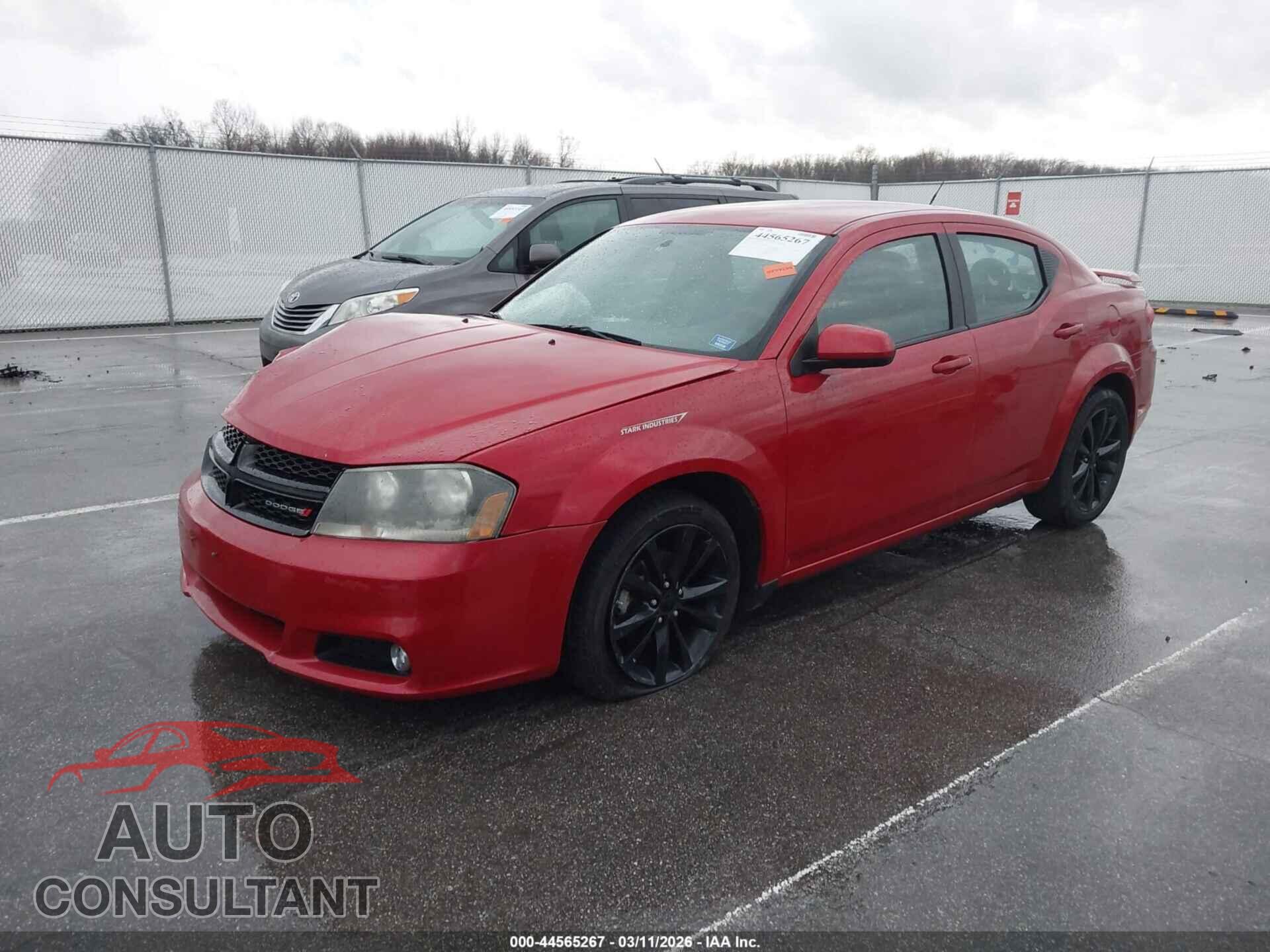 DODGE AVENGER 2013 - 1C3CDZCB1DN677087