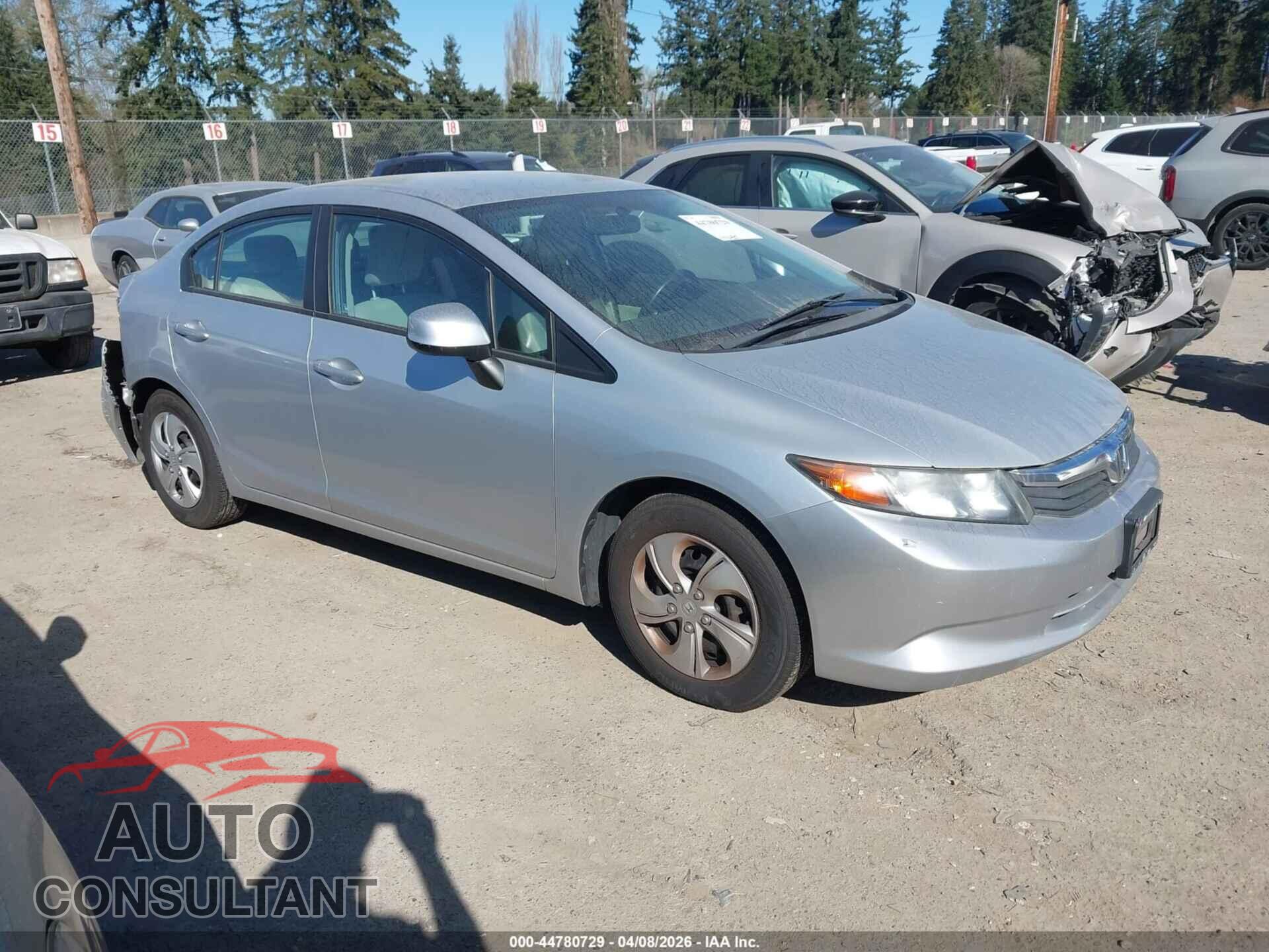 HONDA CIVIC 2012 - 2HGFB2F50CH574604