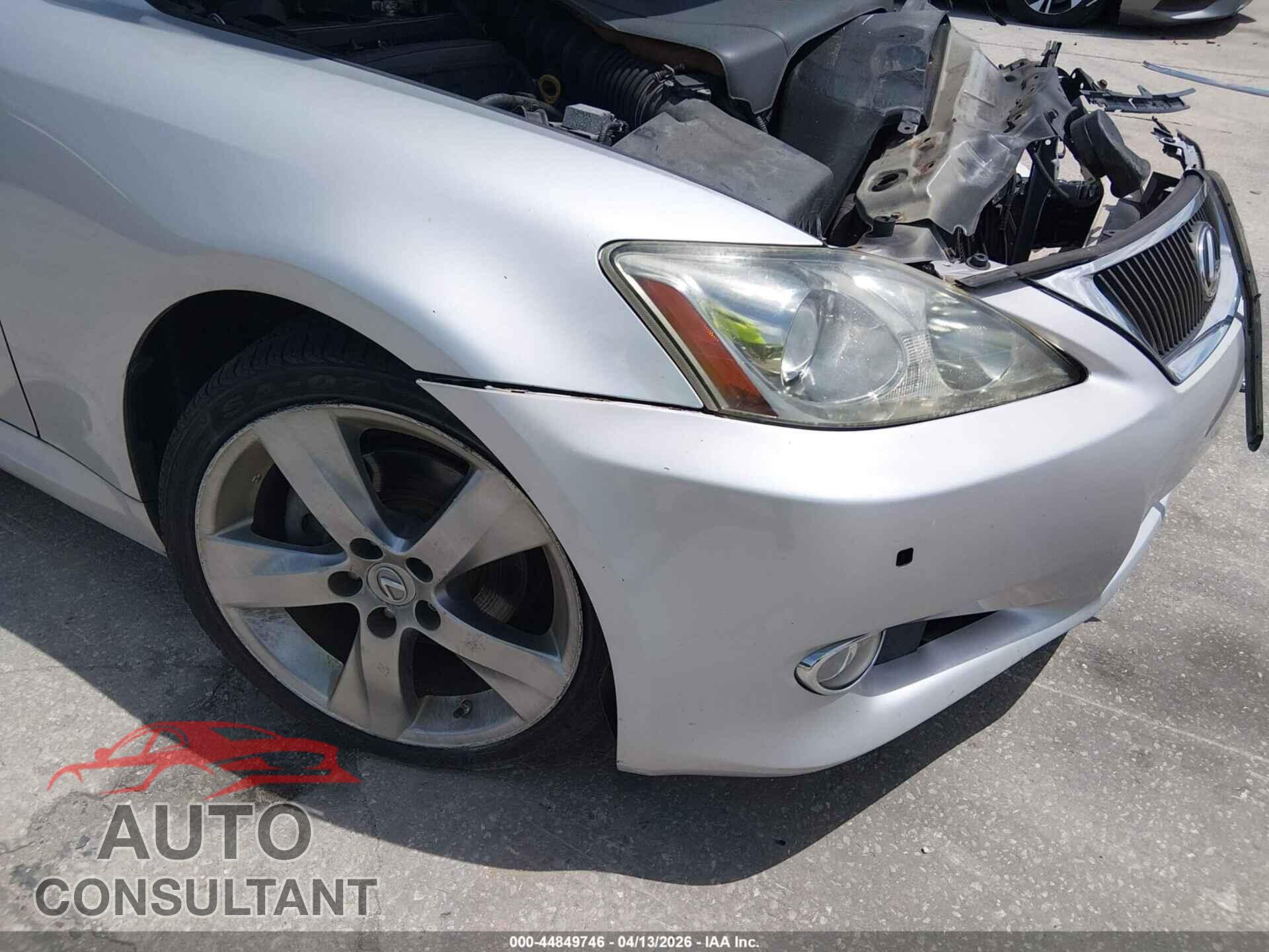 LEXUS IS 250C 2010 - JTHFF2C29A2514368