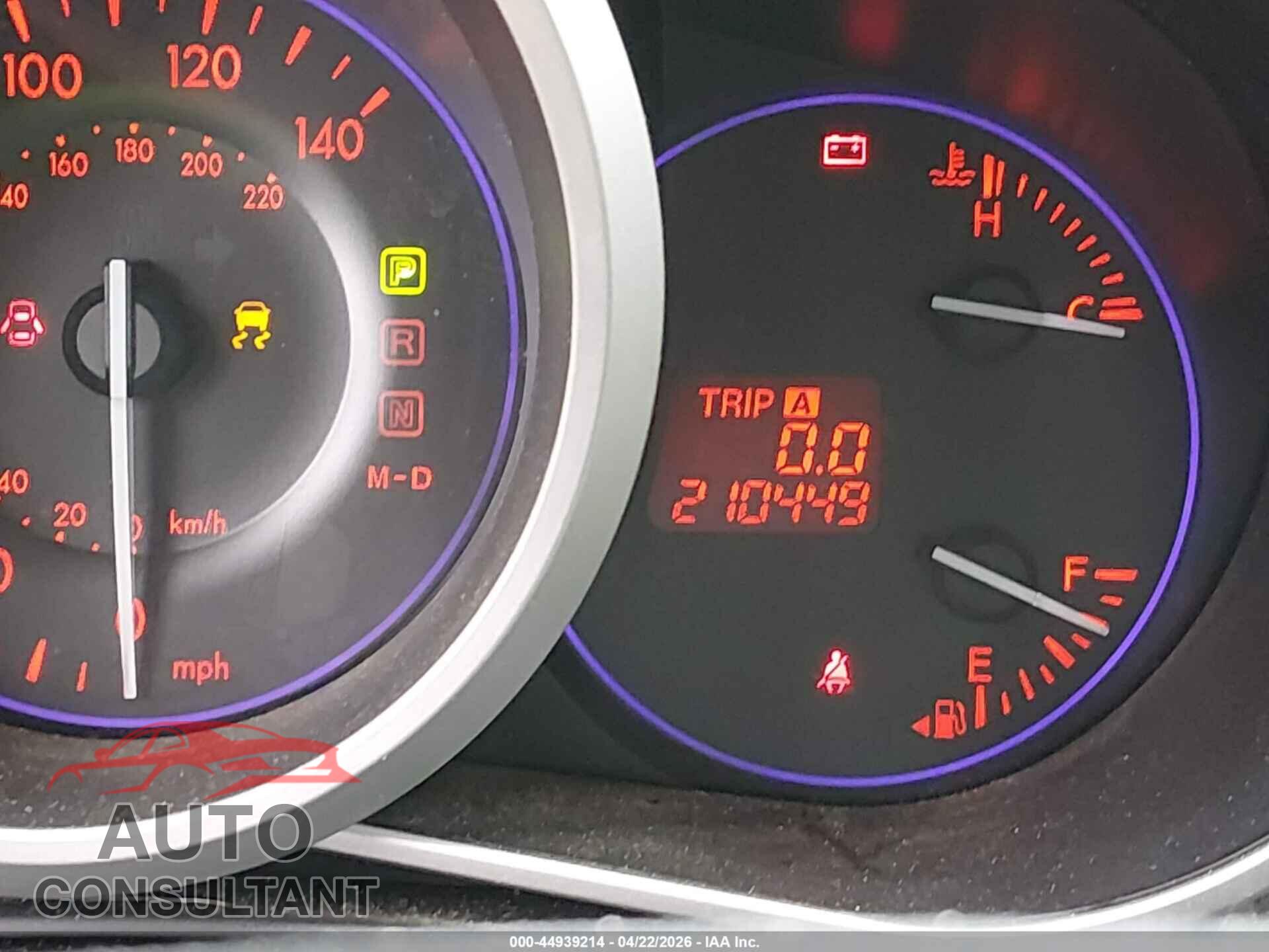MAZDA CX-7 2010 - JM3ER4W31A0302992