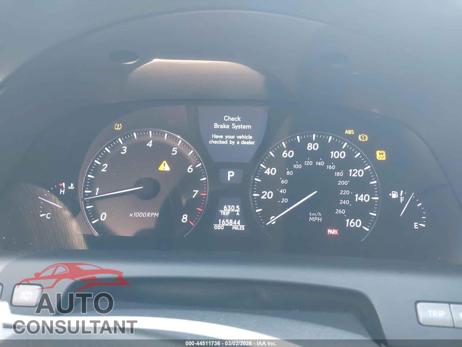 LEXUS LS 460 2011 - JTHCL5EF2B5011553