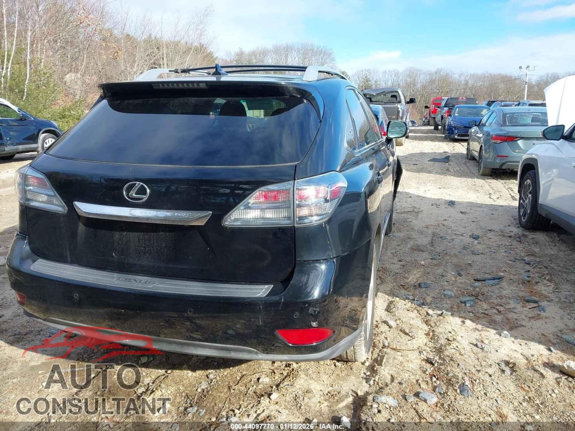 LEXUS RX 350 2012 - 2T2BK1BA3CC153105