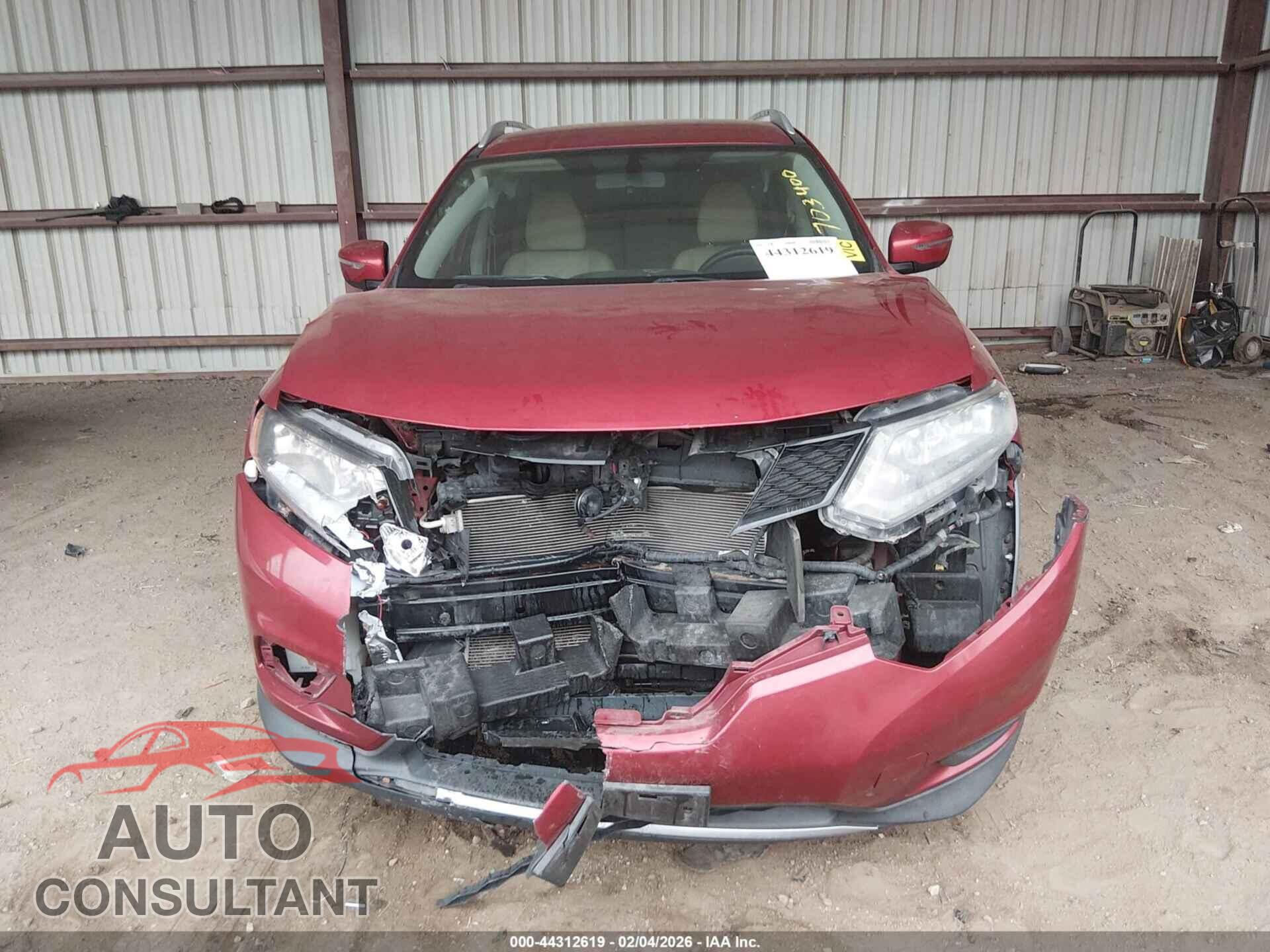 NISSAN ROGUE 2016 - KNMAT2MVXGP617419