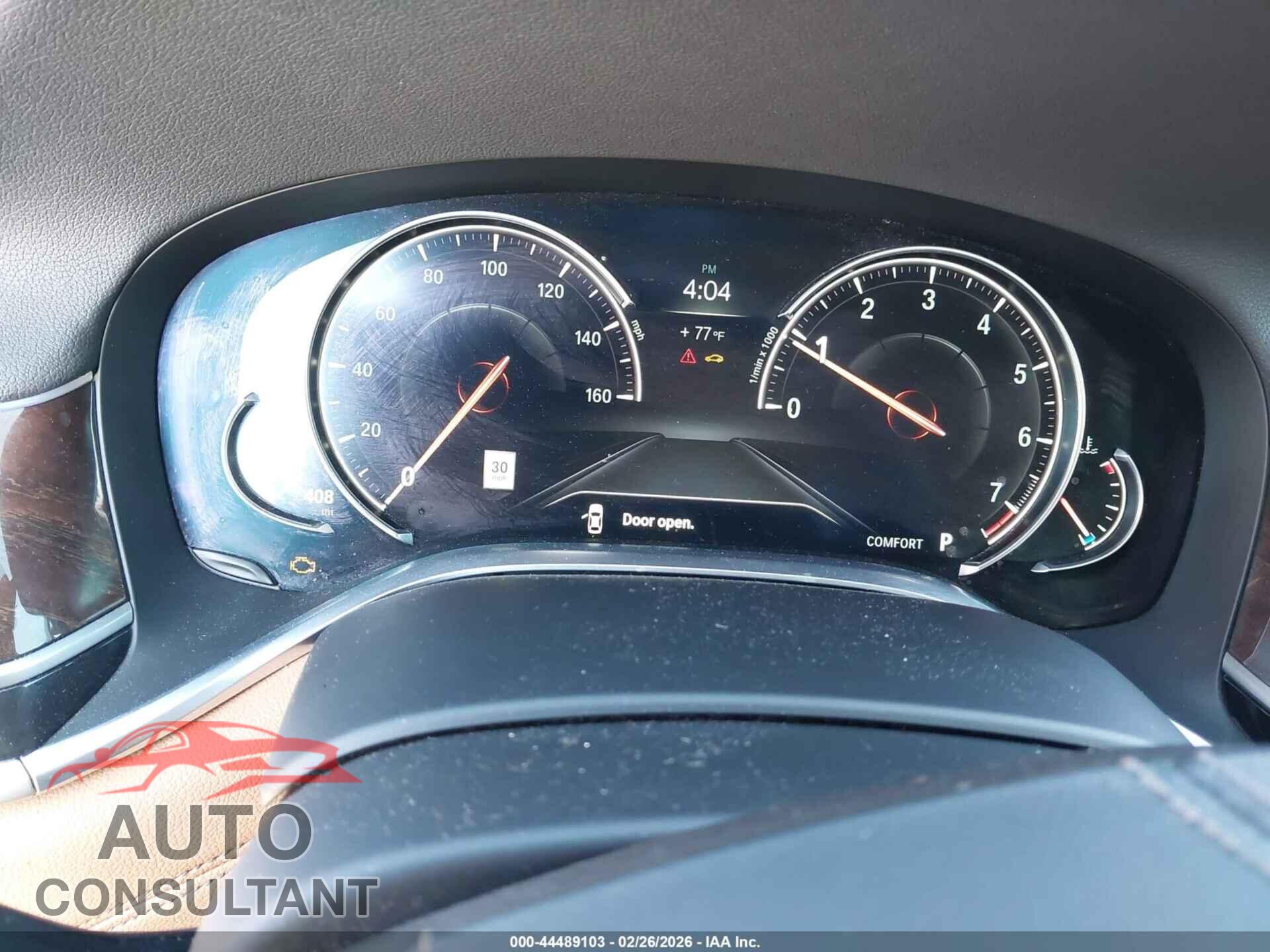 BMW 740I 2017 - WBA7E2C52HG739745
