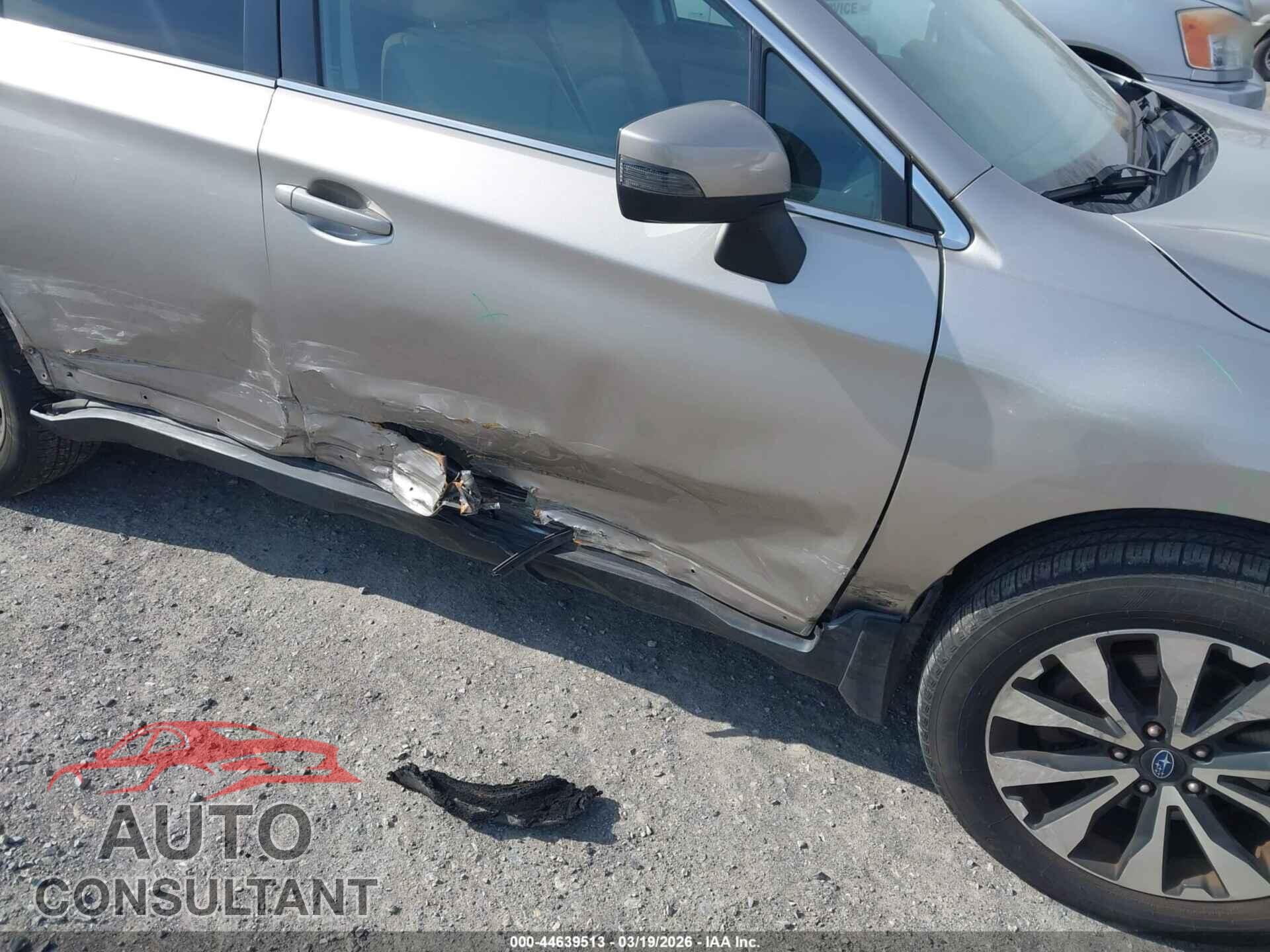 SUBARU OUTBACK 2017 - 4S4BSENC5H3341161