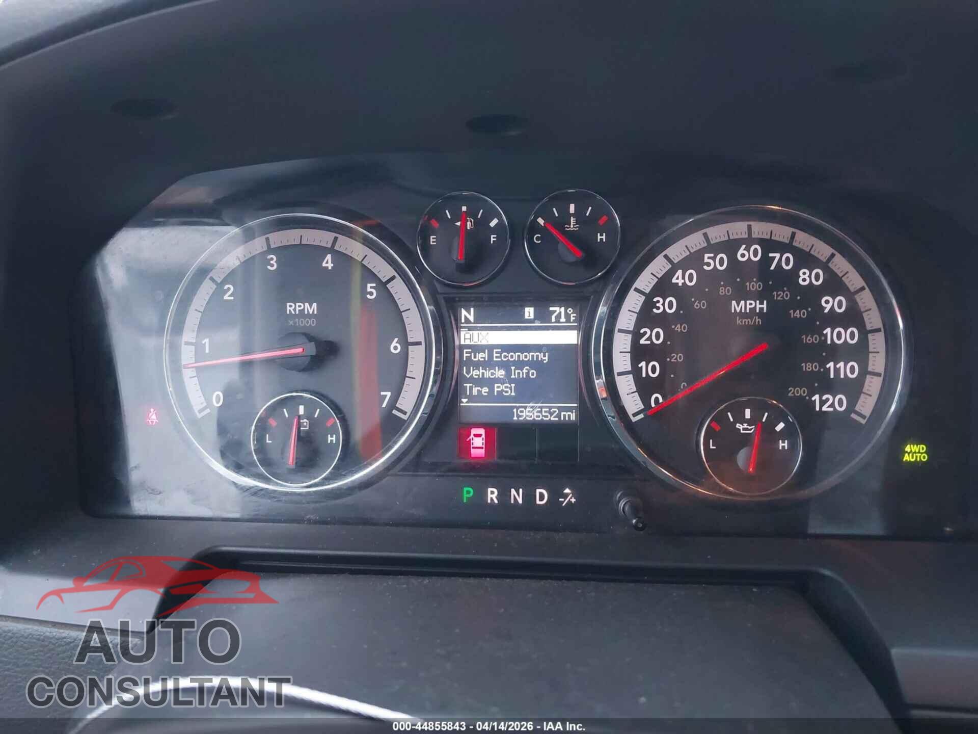 DODGE RAM 1500 2010 - 1D7RV1CT0AS212610