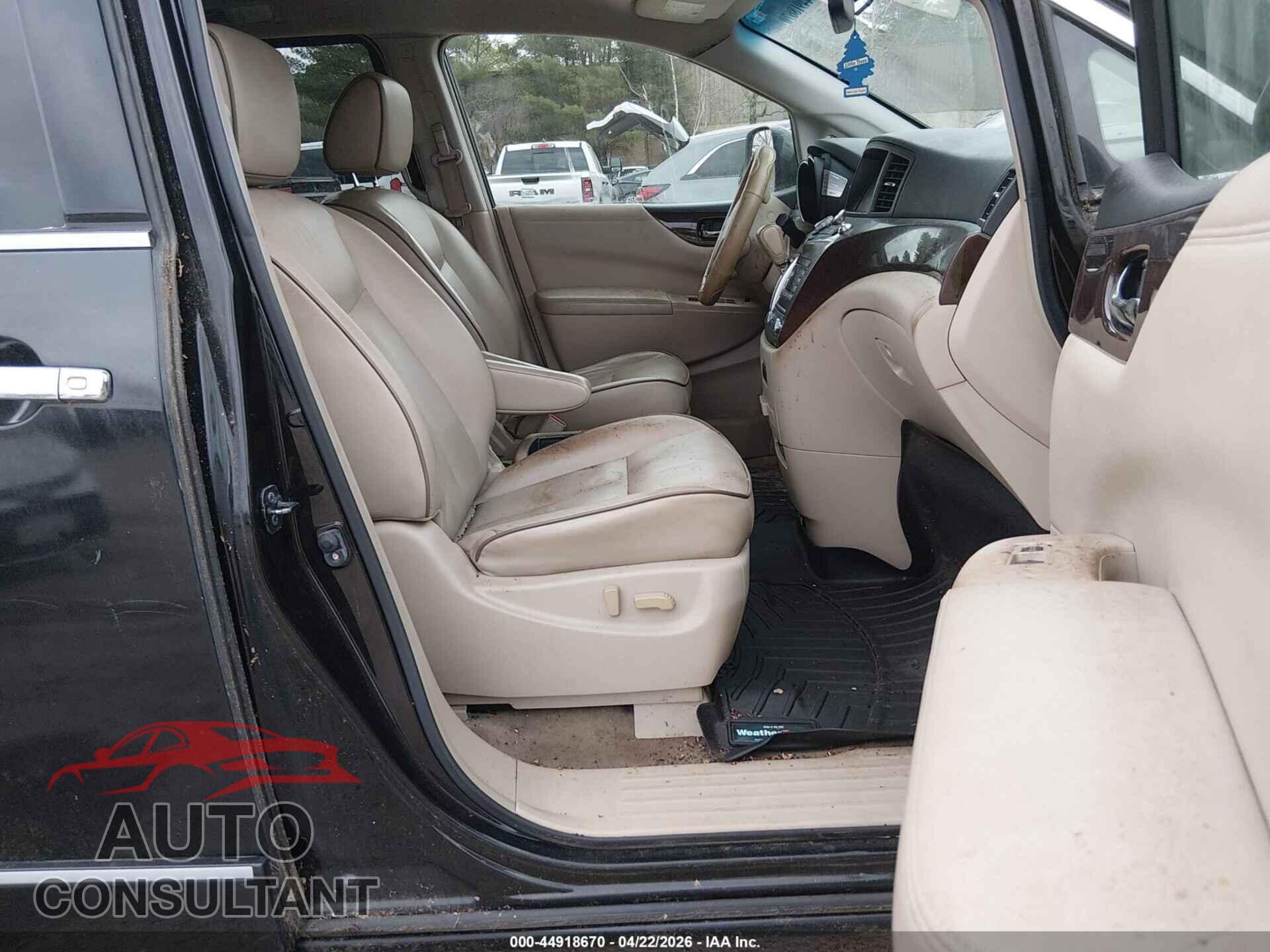 NISSAN QUEST 2012 - JN8AE2KP6C9041426