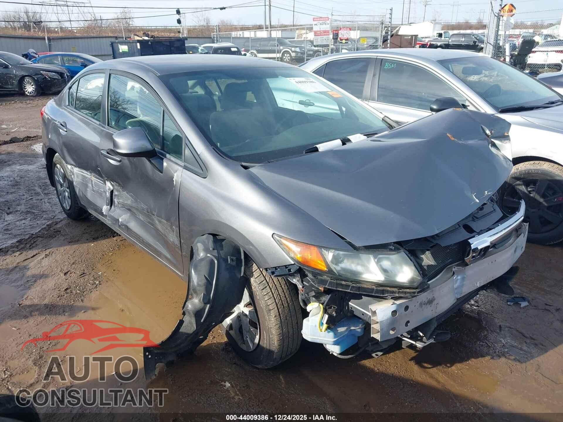 HONDA CIVIC 2012 - 19XFB2F58CE031348