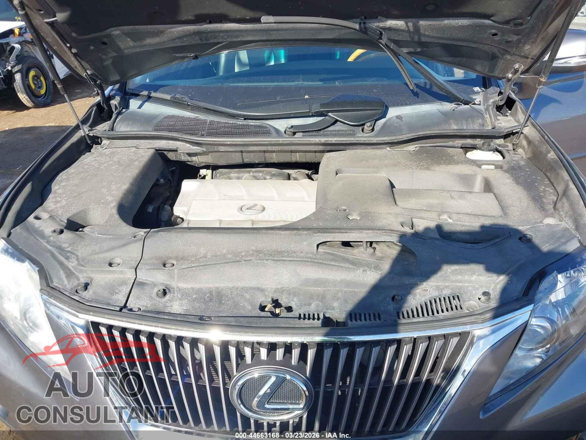 LEXUS RX 350 2012 - 2T2BK1BAXCC134065
