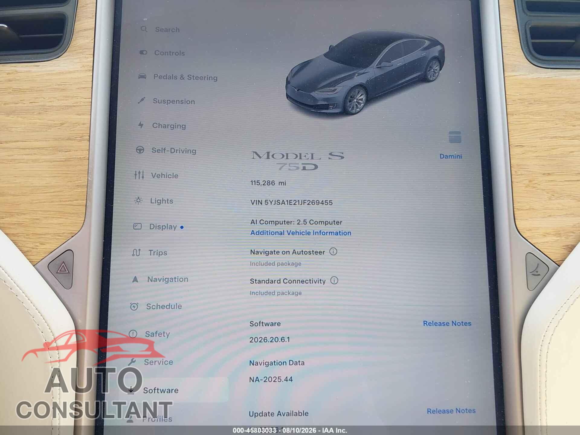 TESLA MODEL S 2018 - 5YJSA1E21JF269455