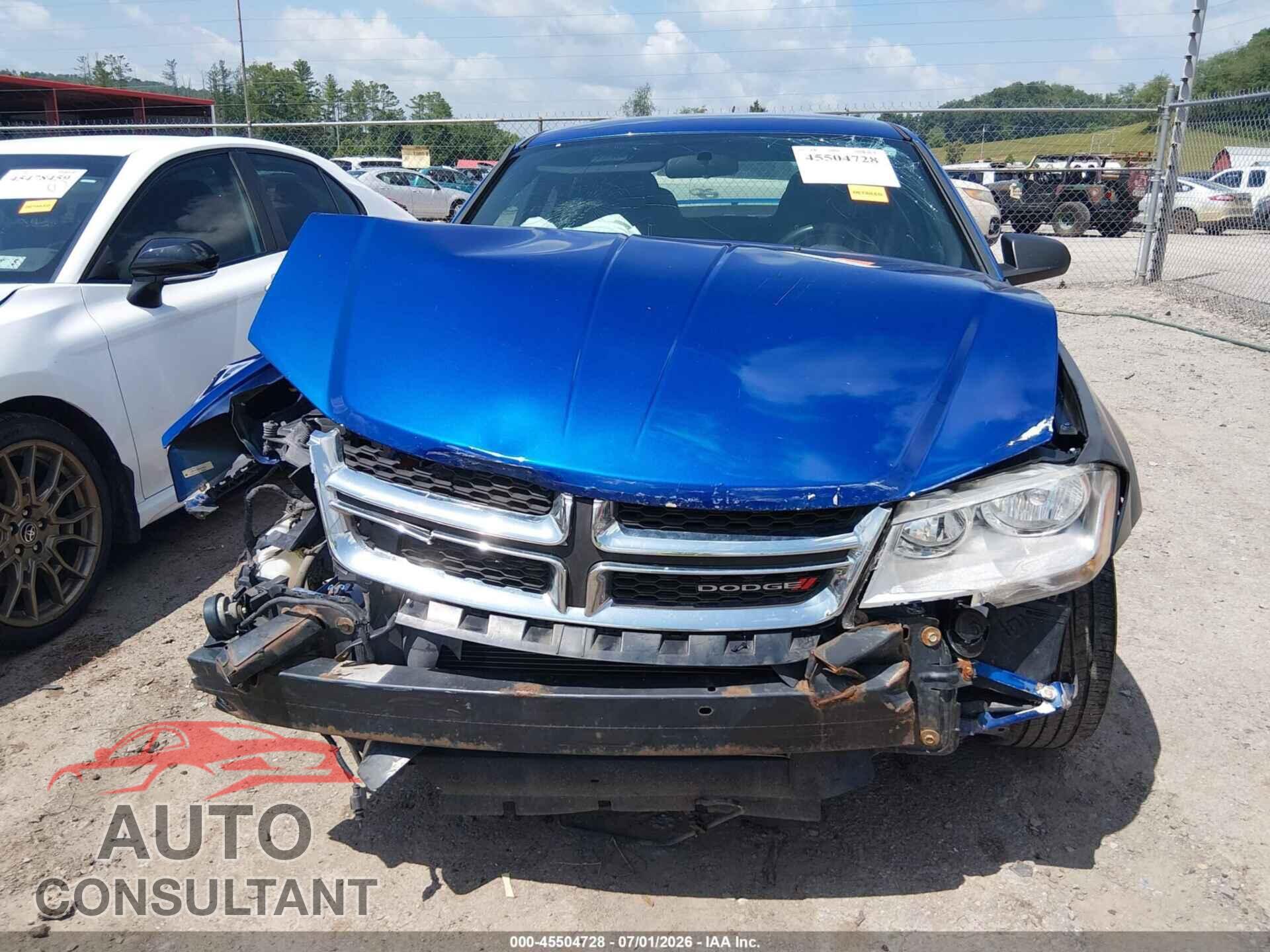 DODGE AVENGER 2013 - 1C3CDZAG3DN634000