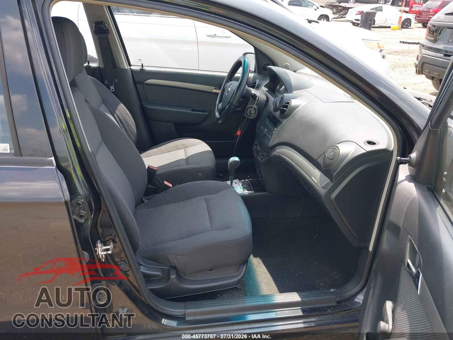 CHEVROLET AVEO 2009 - KL1TD56E09B682811