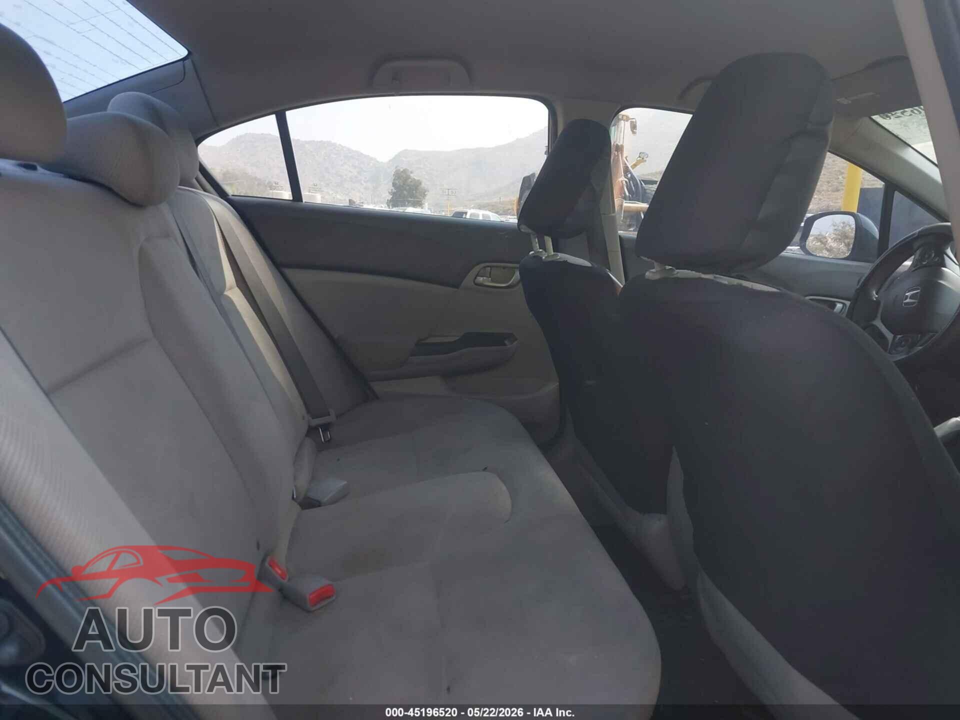 HONDA CIVIC 2012 - 19XFB2F59CE391955