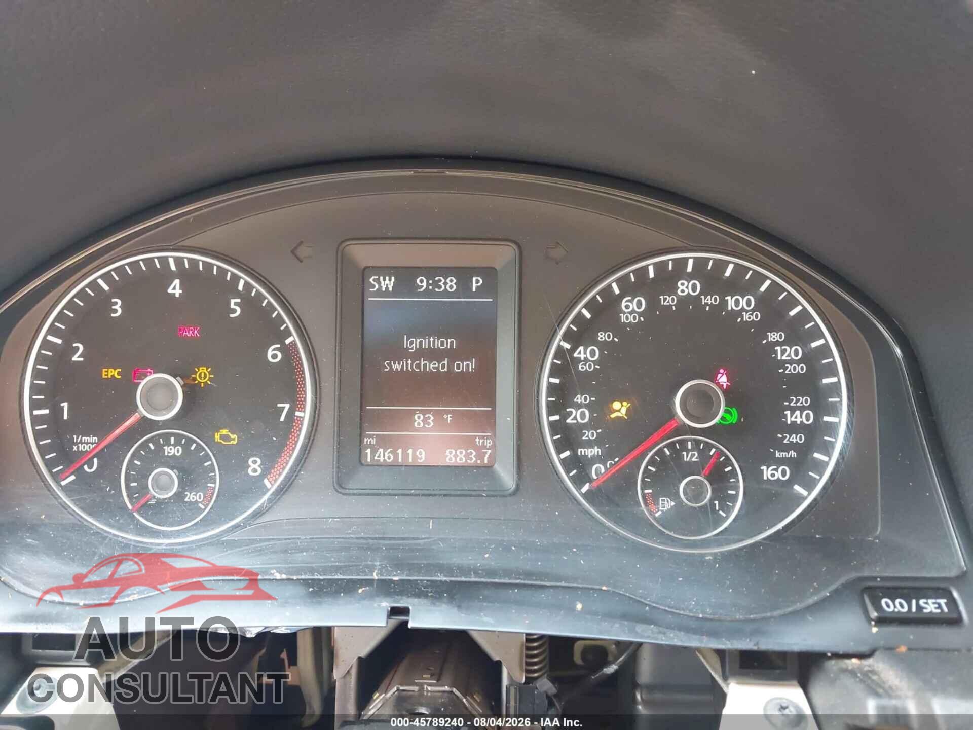 VOLKSWAGEN EOS 2014 - WVWFW8AH1EV005195