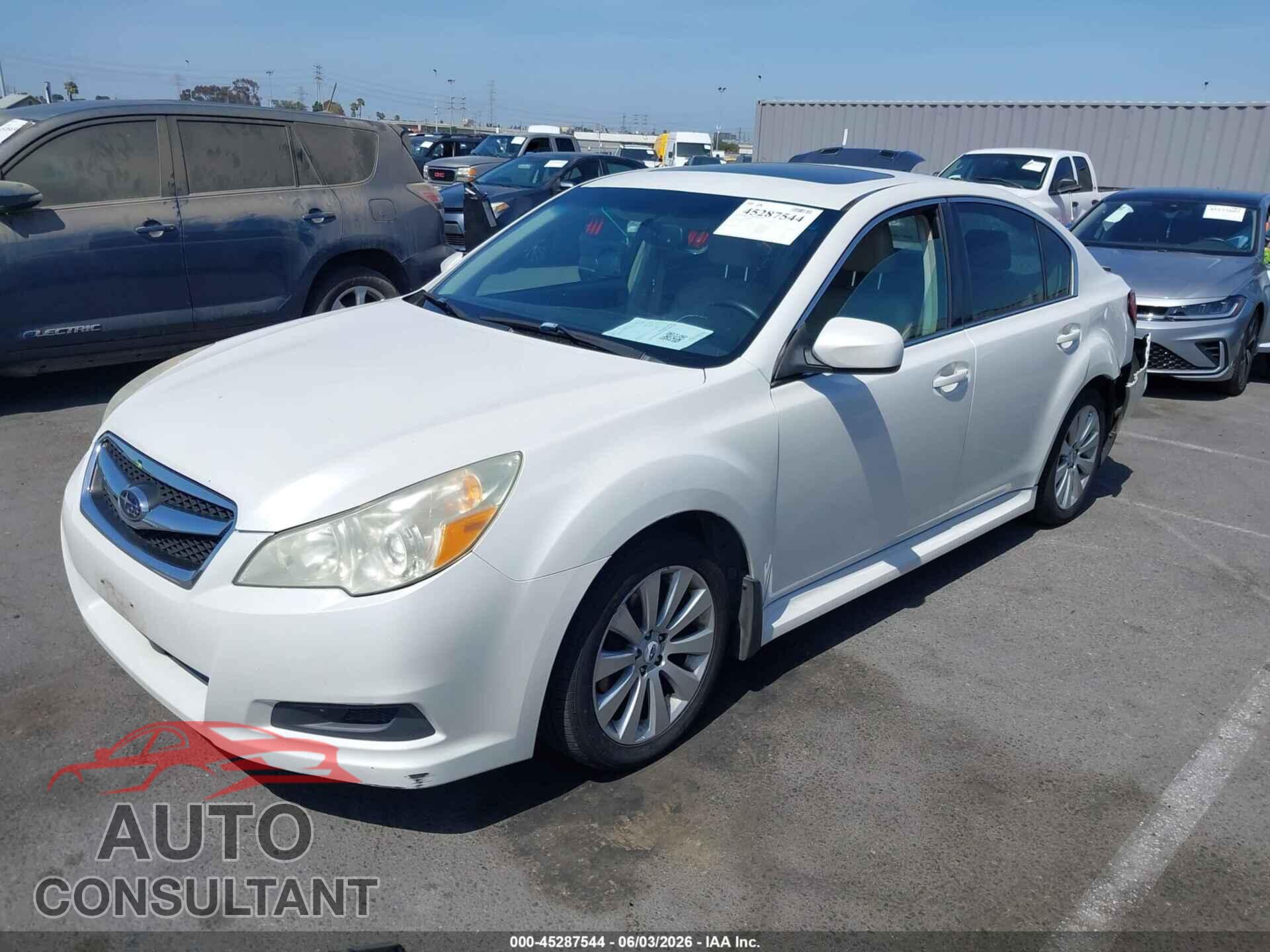SUBARU LEGACY 2011 - 4S3BMBK62B3256331