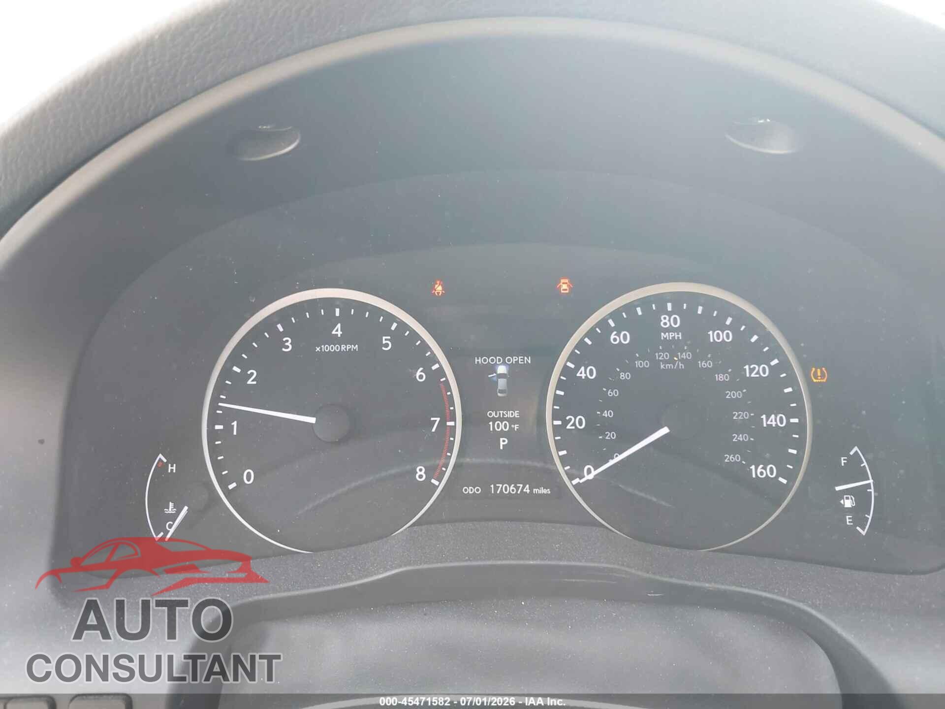 LEXUS ES 350 2013 - JTHBK1GG6D2000959