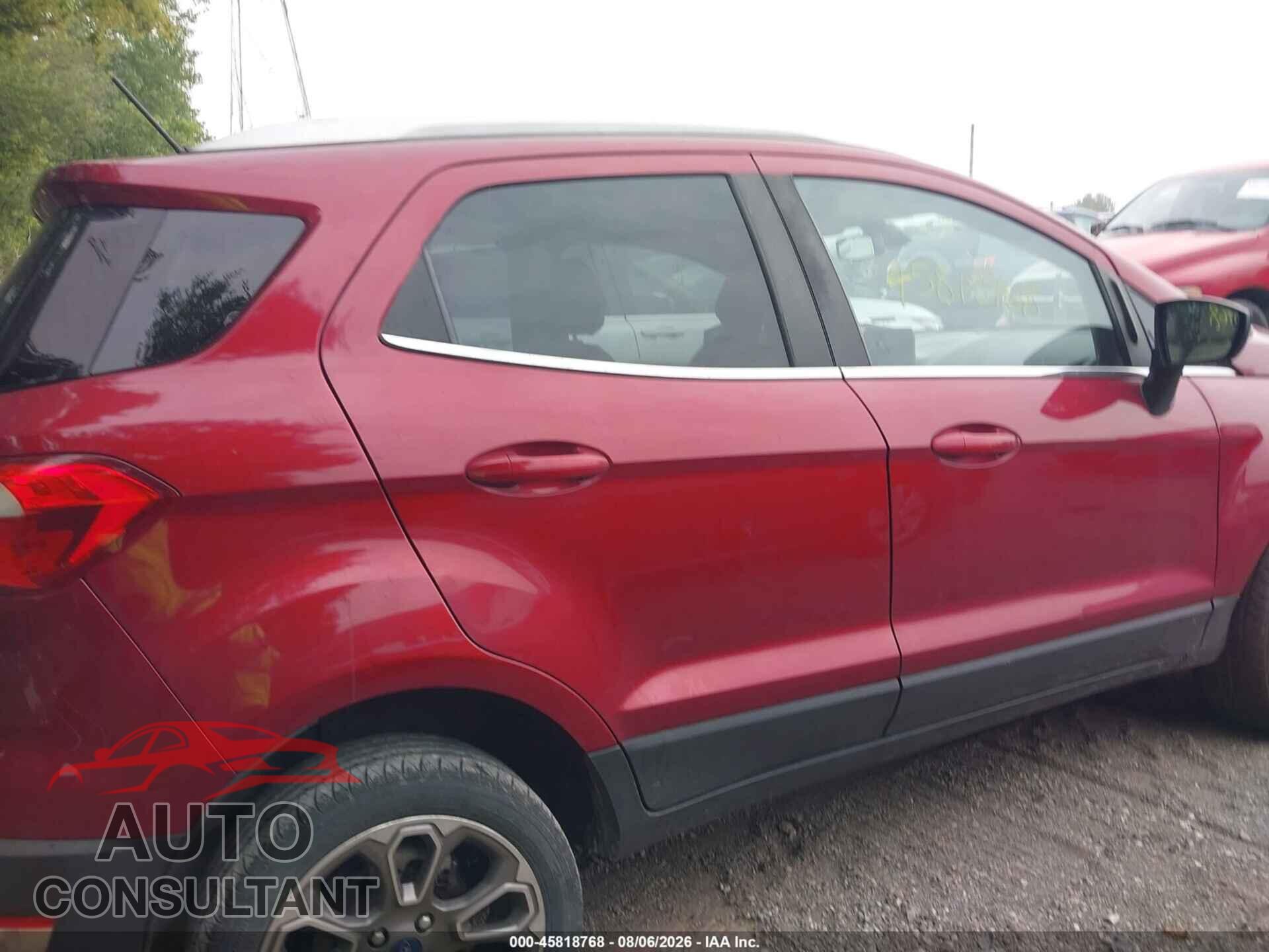 FORD ECOSPORT 2019 - MAJ6S3KL2KC310364