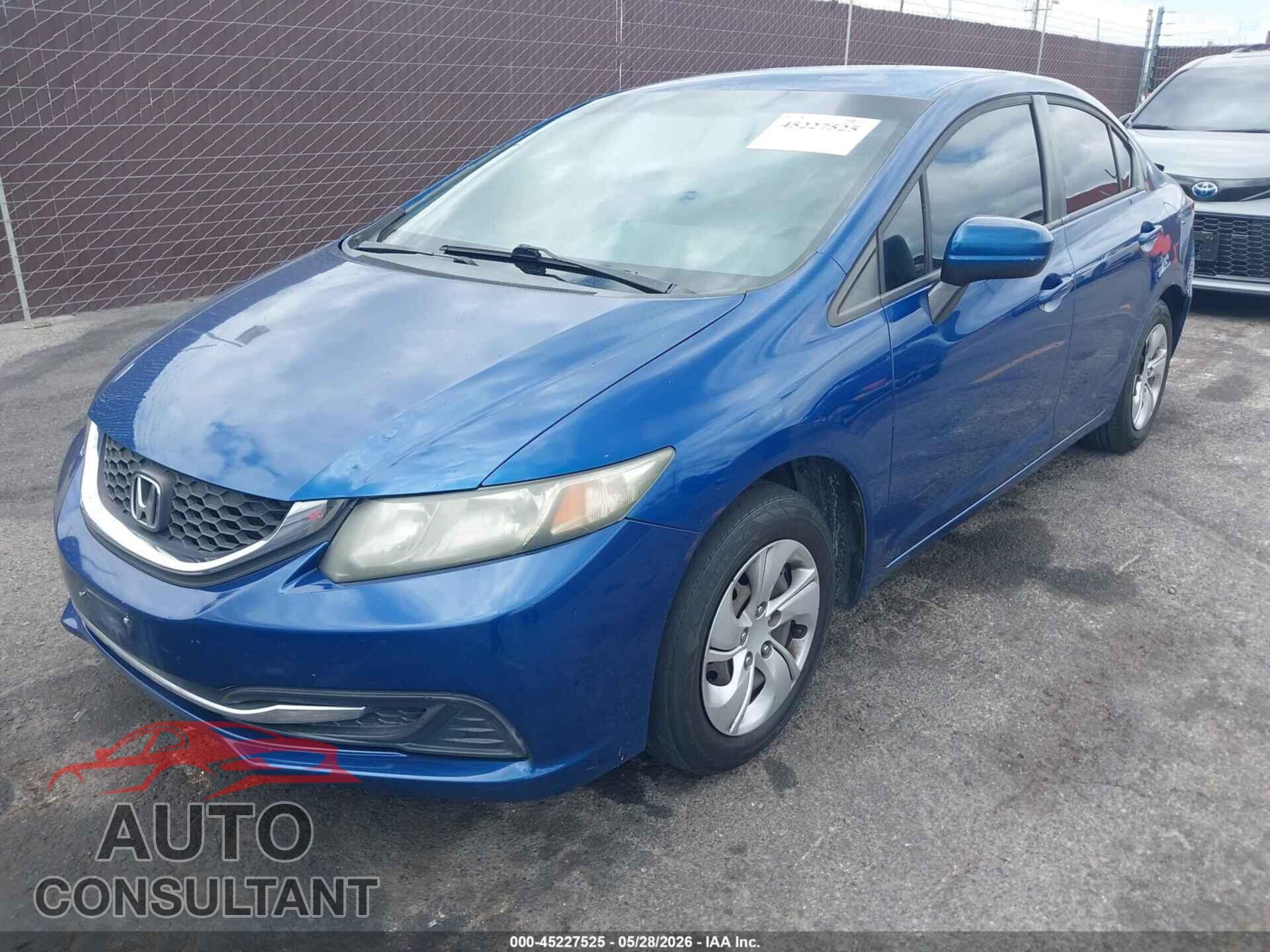 HONDA CIVIC 2014 - 19XFB2F54EE041846