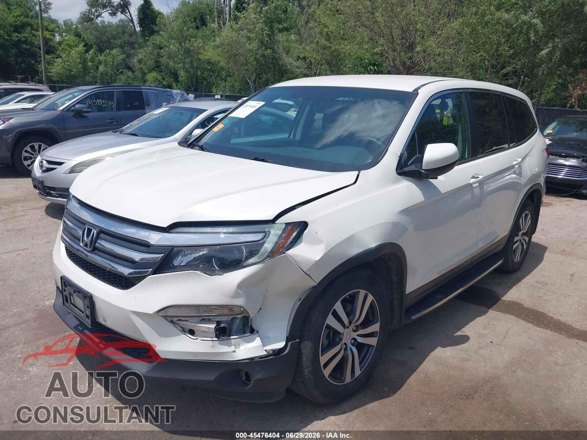 HONDA PILOT 2017 - 5FNYF6H30HB075636