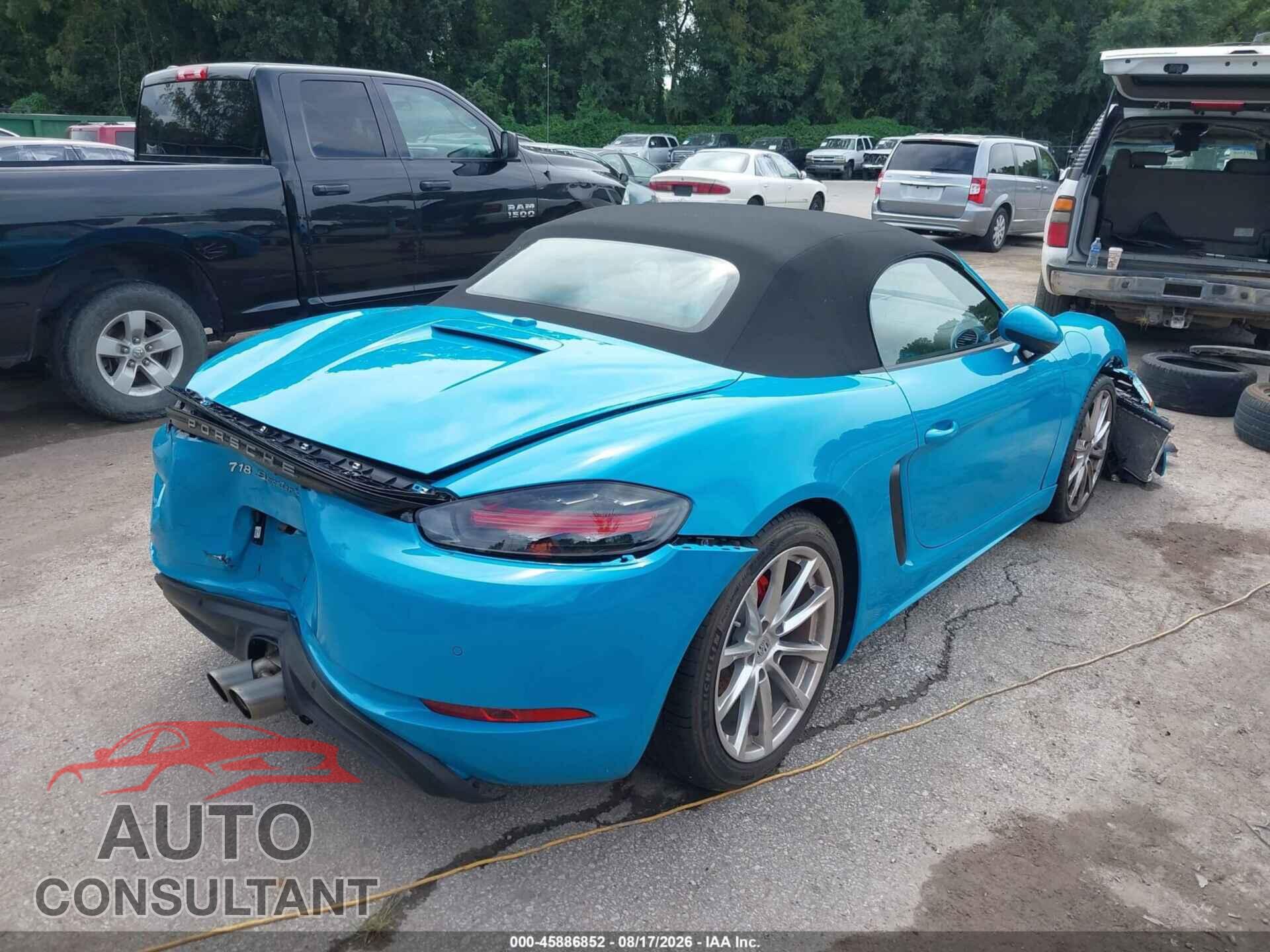PORSCHE 718 BOXSTER 2018 - WP0CB2A87JS228364