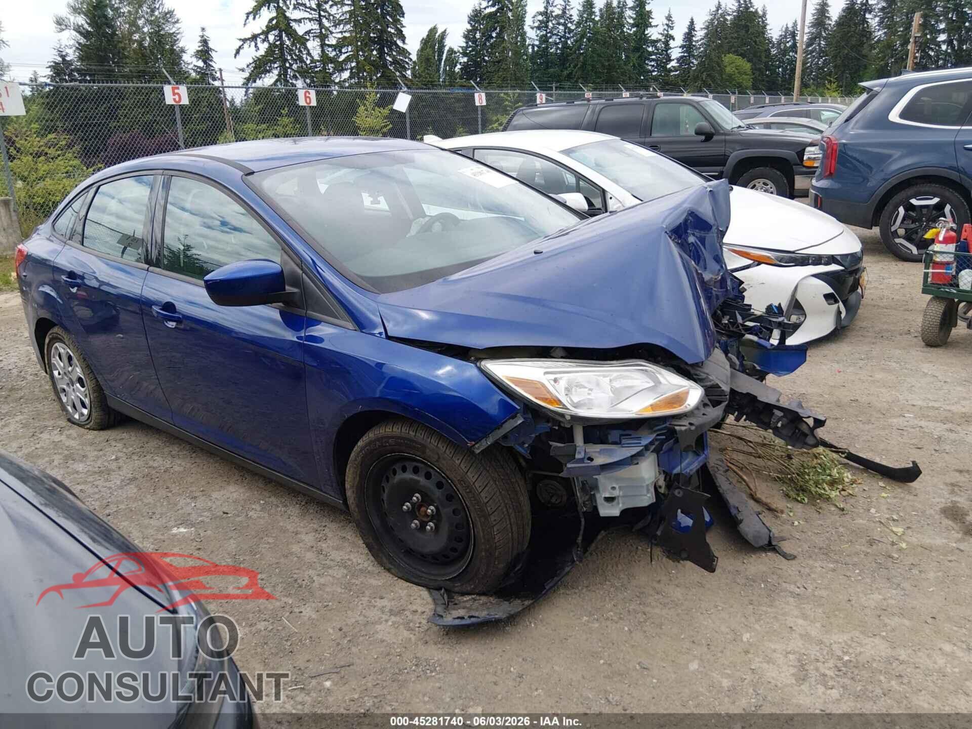 FORD FOCUS 2012 - 1FAHP3F20CL454590