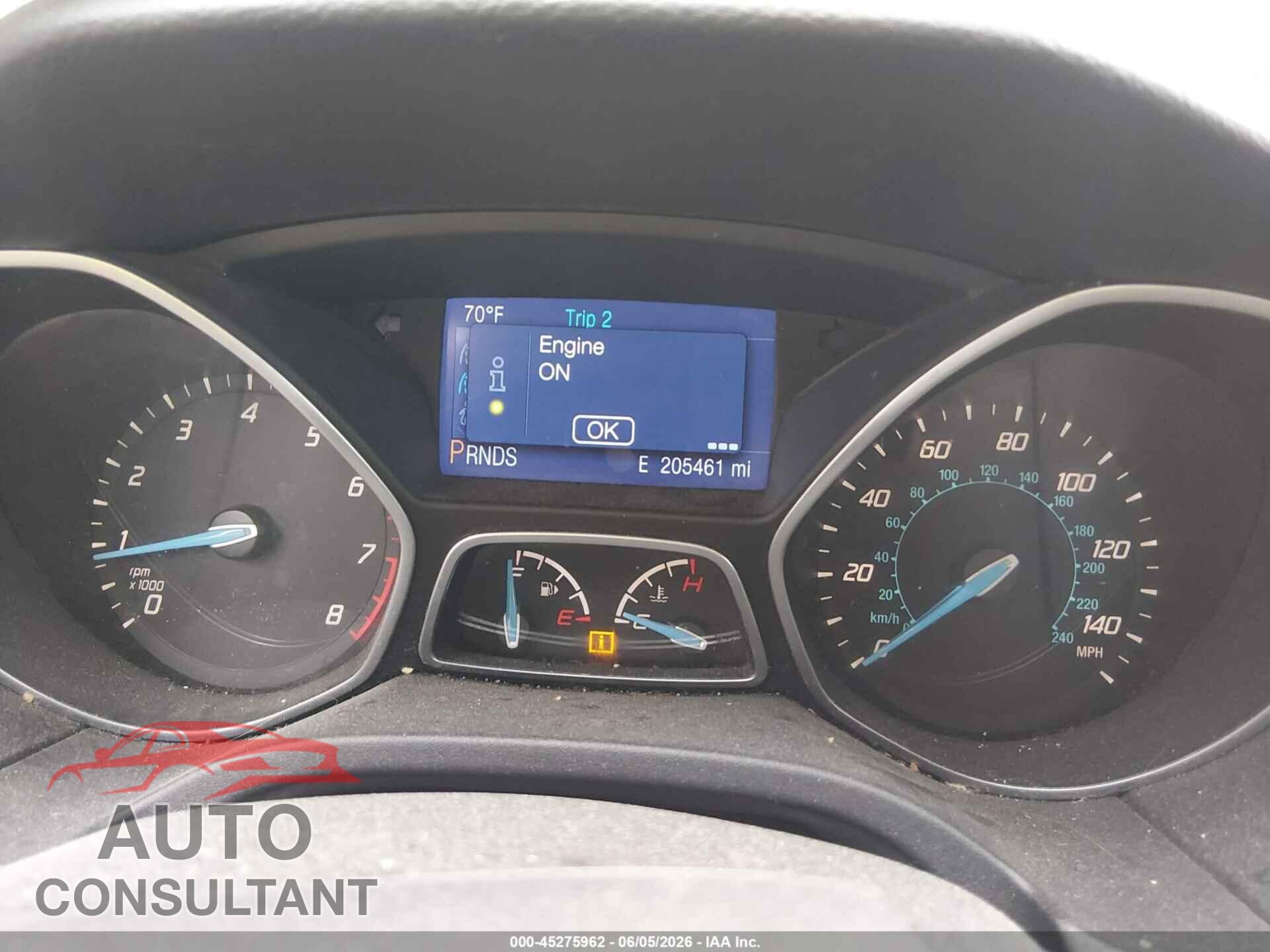 FORD FOCUS 2014 - 1FADP3F2XEL219132