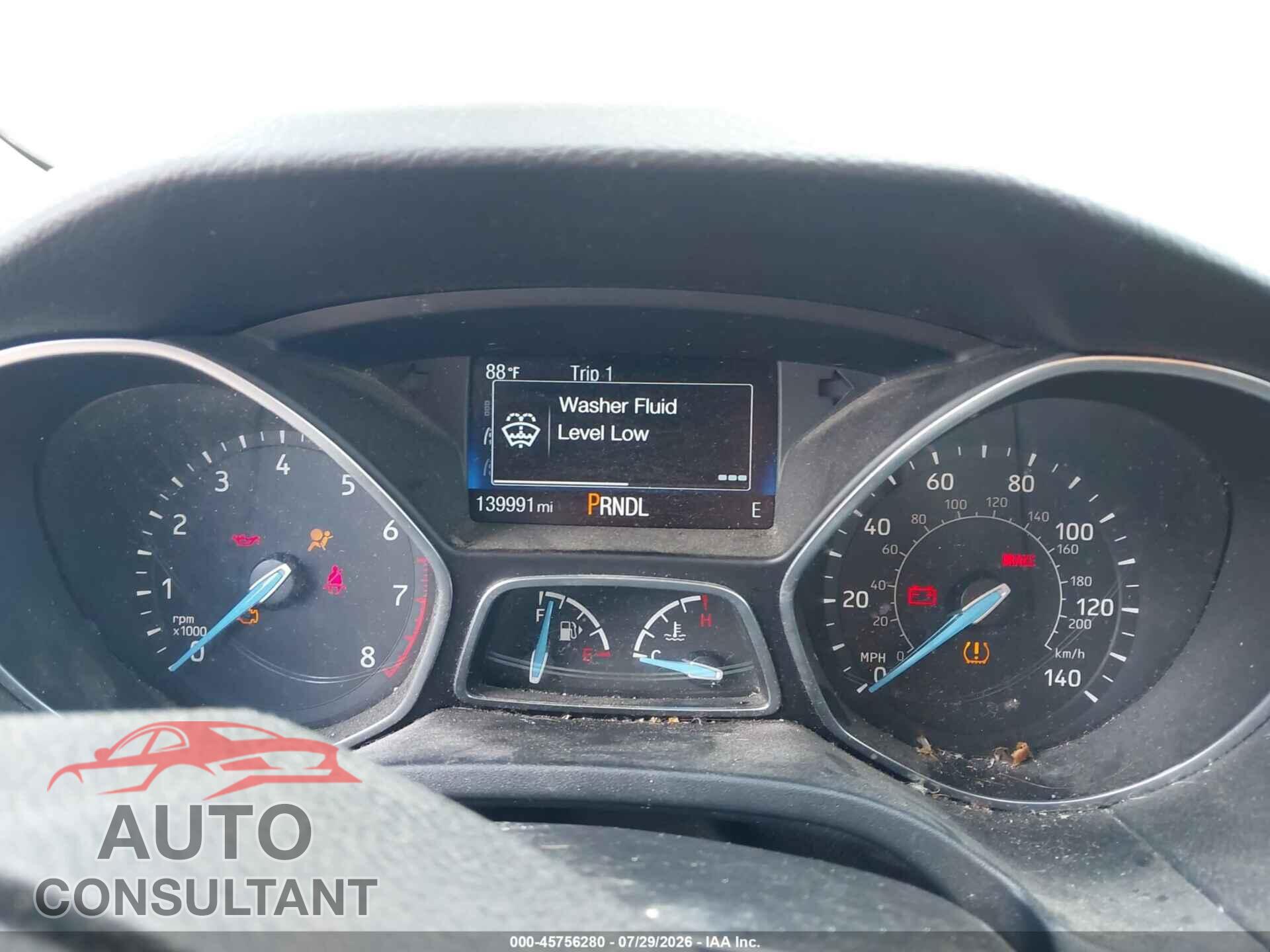 FORD FOCUS 2017 - 1FADP3F2XHL300524