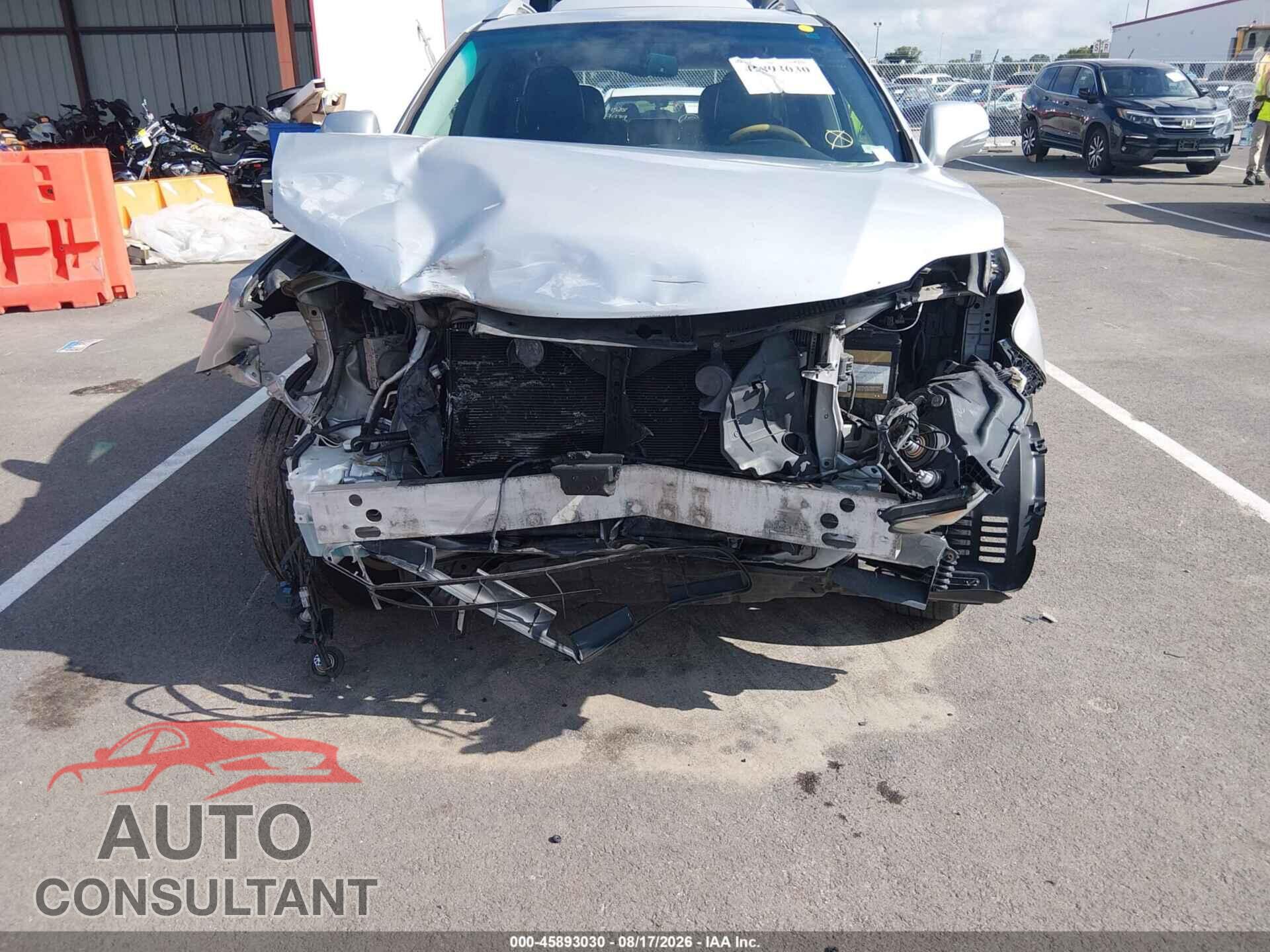 LEXUS RX 350 2012 - 2T2BK1BA9CC143954