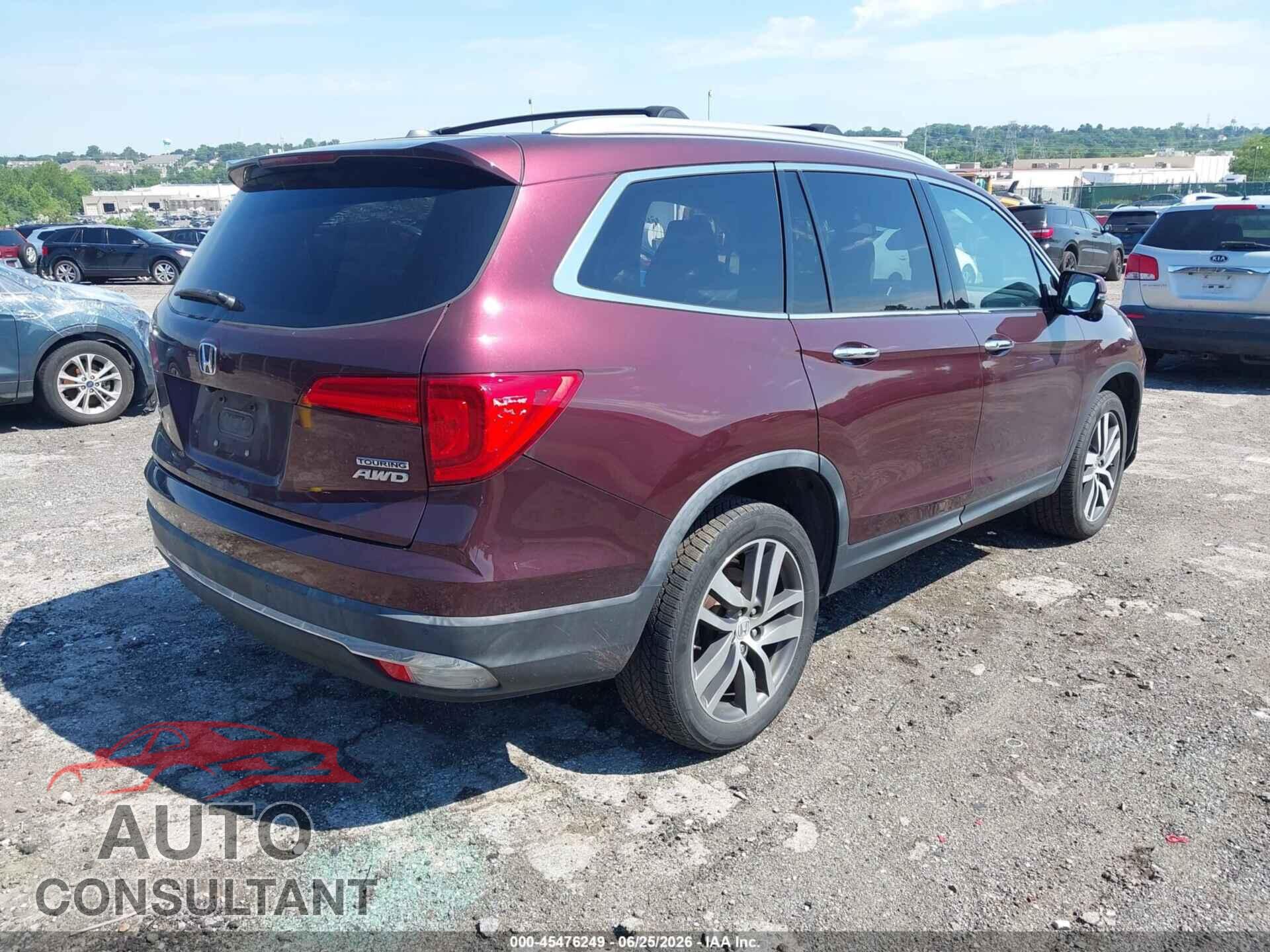HONDA PILOT 2017 - 5FNYF6H97HB013123