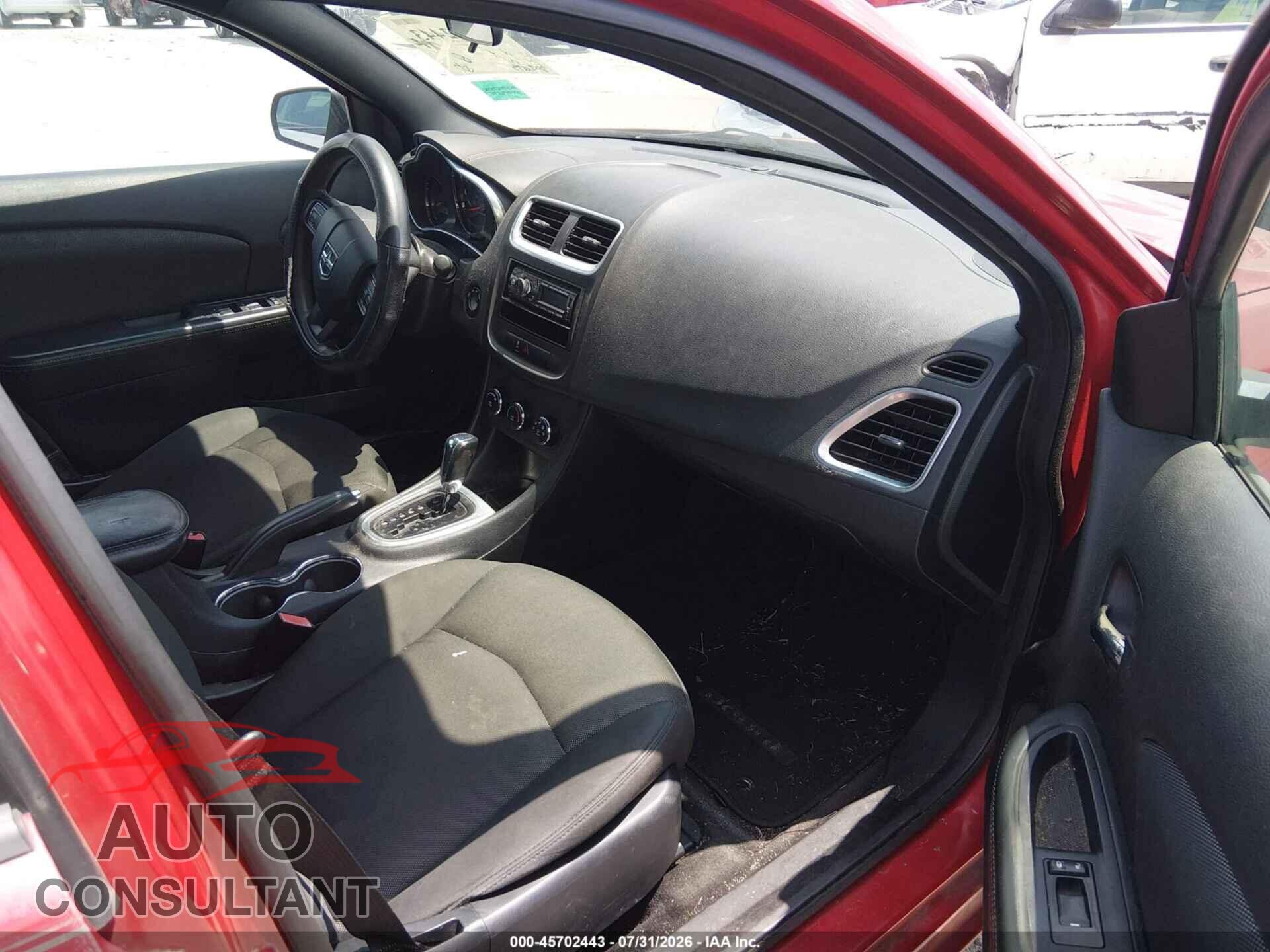DODGE AVENGER 2013 - 1C3CDZAB1DN610752
