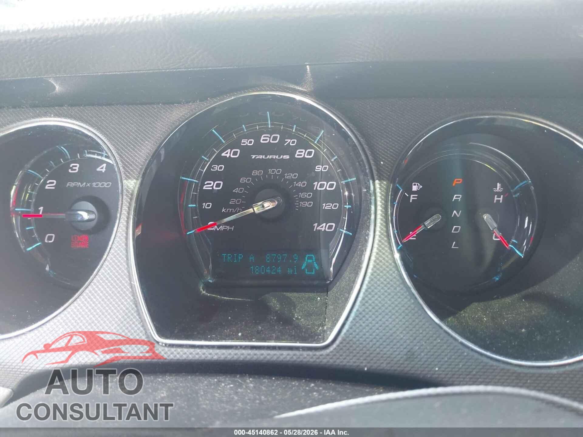 FORD TAURUS 2011 - 1FAHP2DW7BG180487