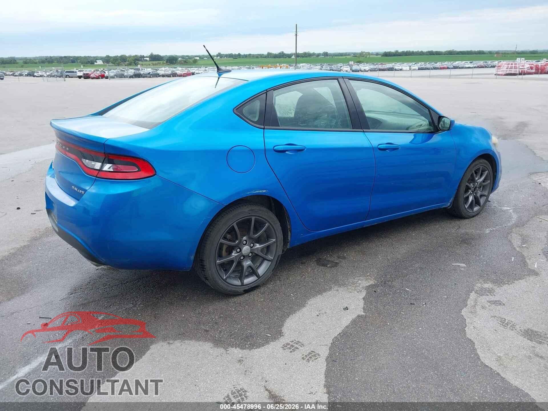 DODGE DART 2015 - 1C3CDFBB5FD345033