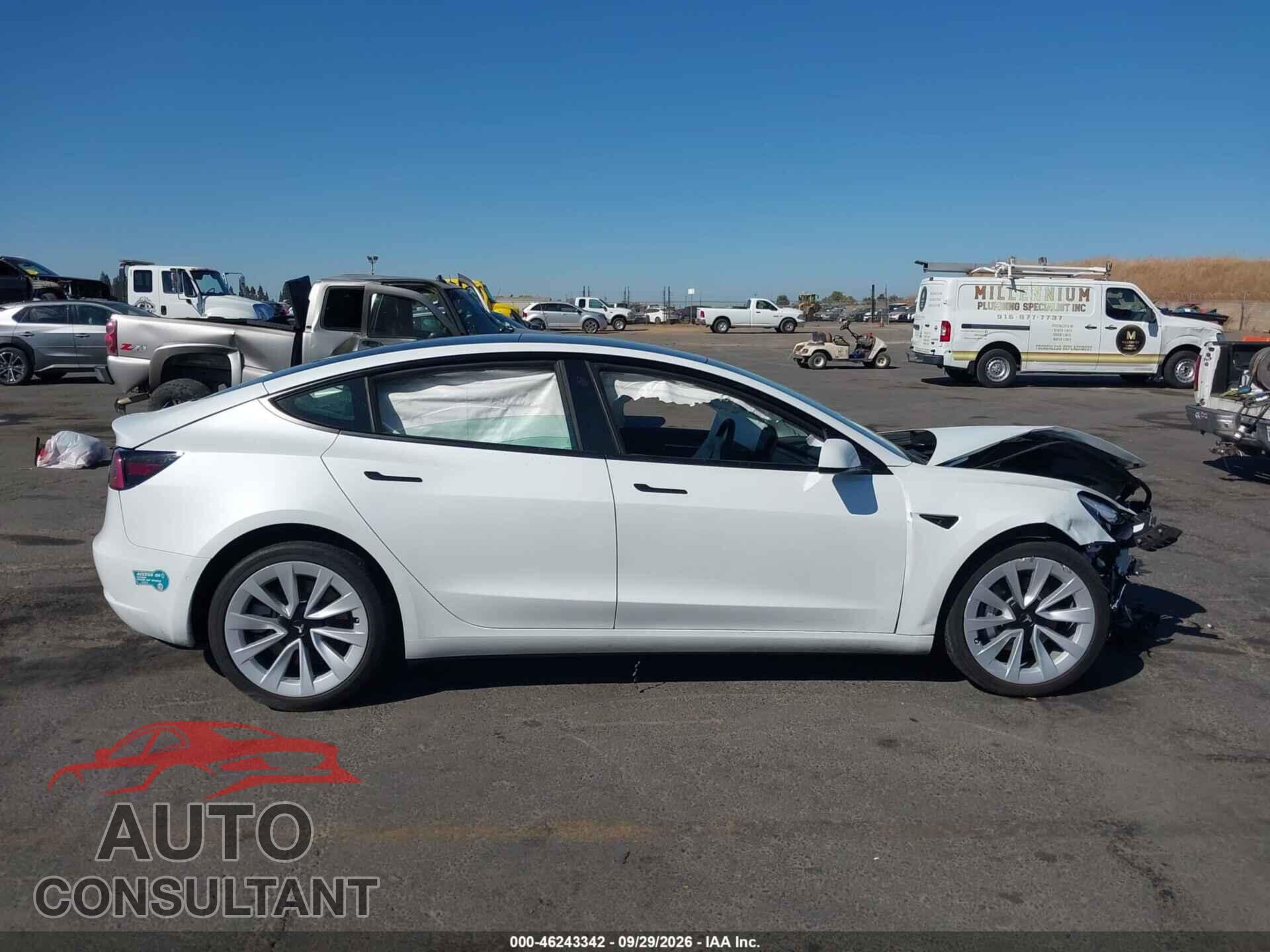 TESLA MODEL 3 2022 - 5YJ3E1EB4NF347614