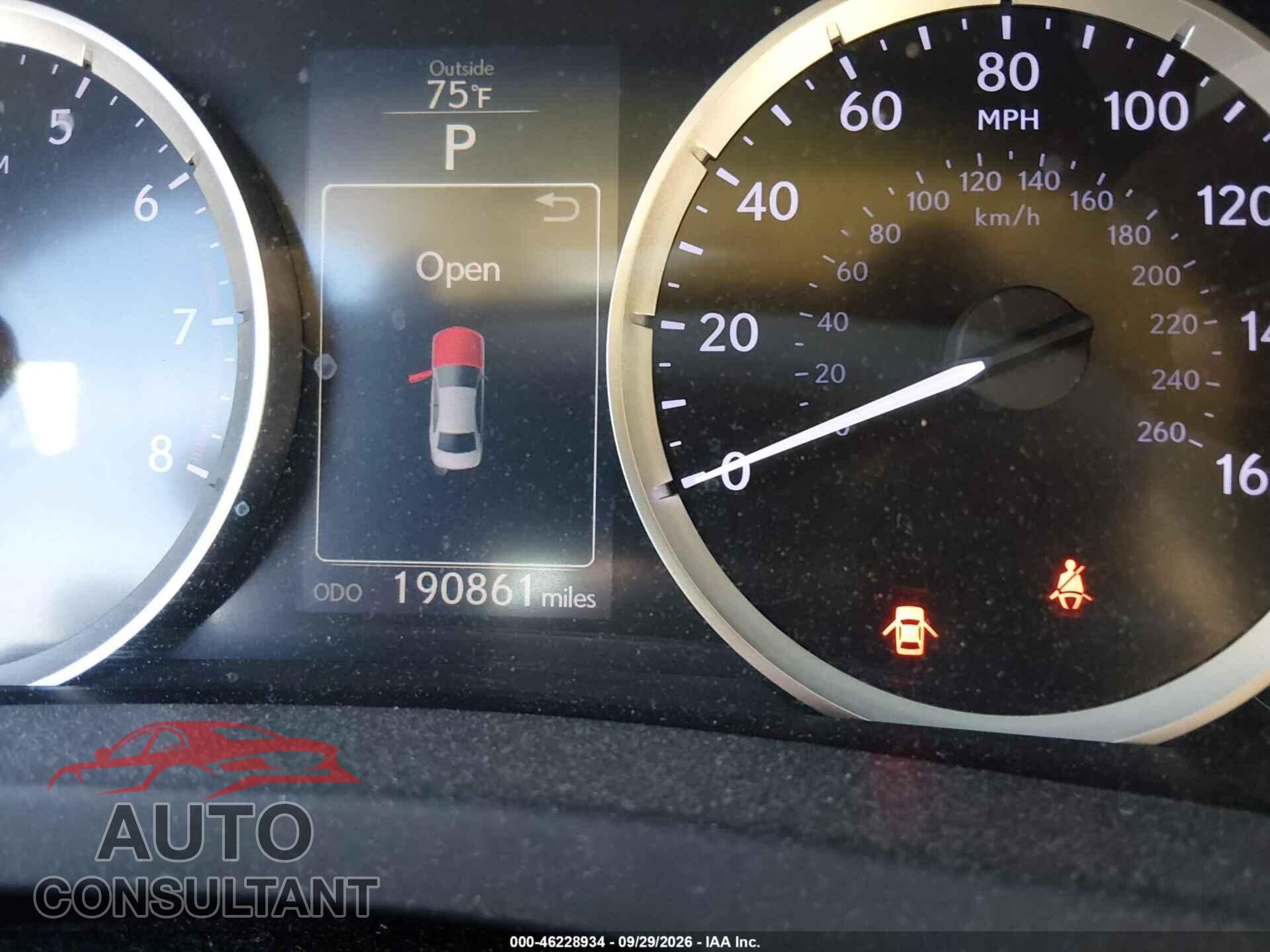 LEXUS IS 250 2014 - JTHCF1D24E5003442