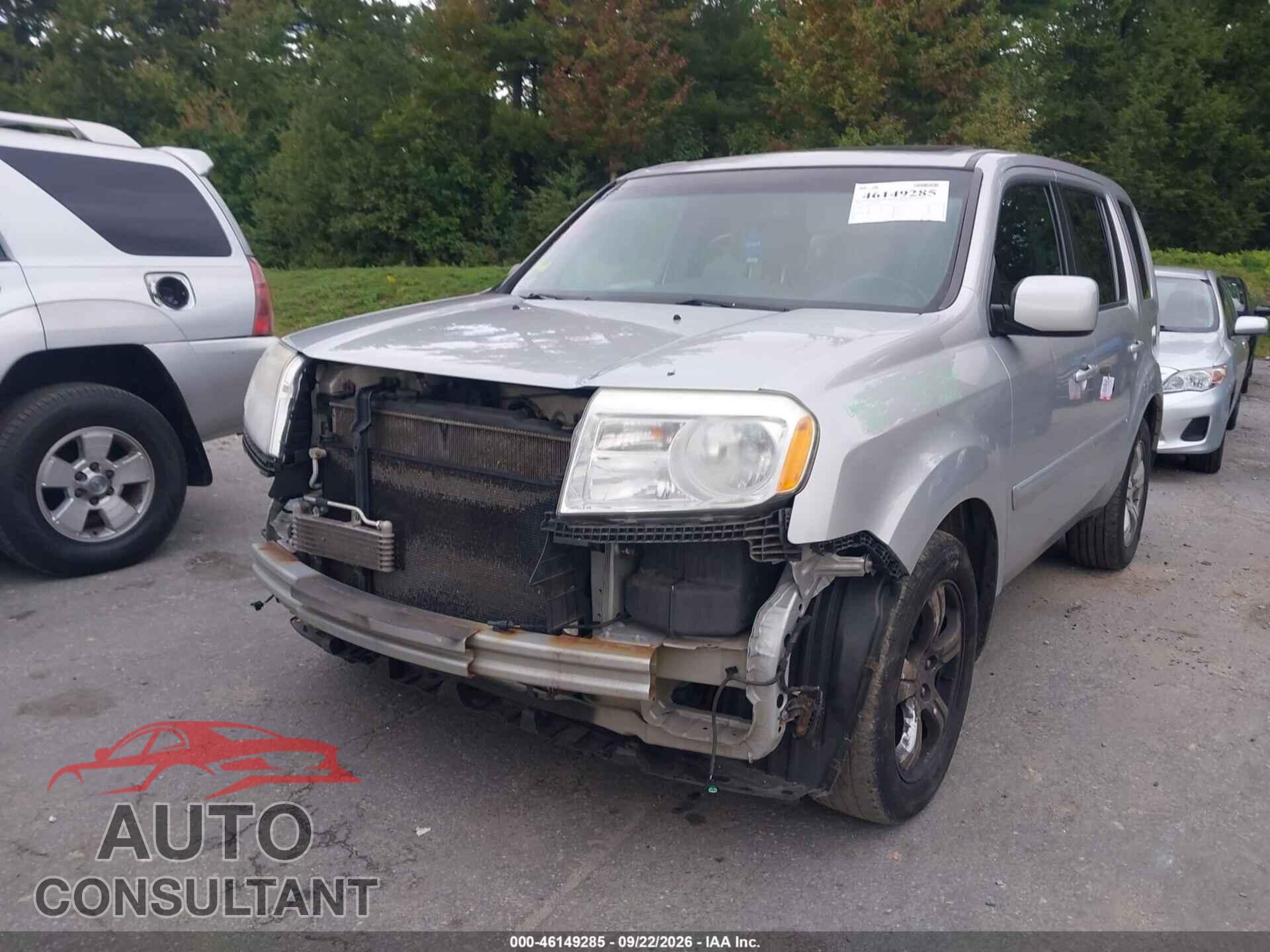 HONDA PILOT 2012 - 5FNYF4H55CB042128
