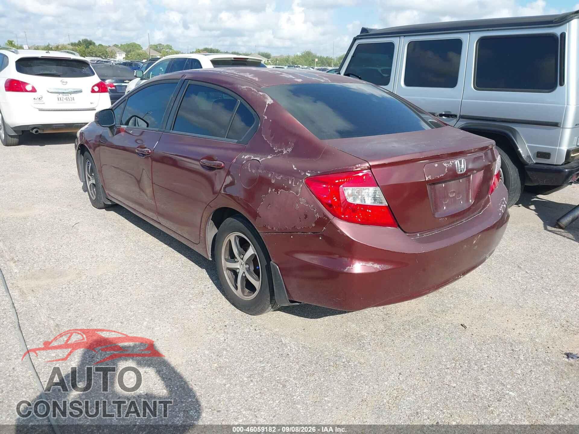 HONDA CIVIC 2012 - 2HGFB2F52CH544973