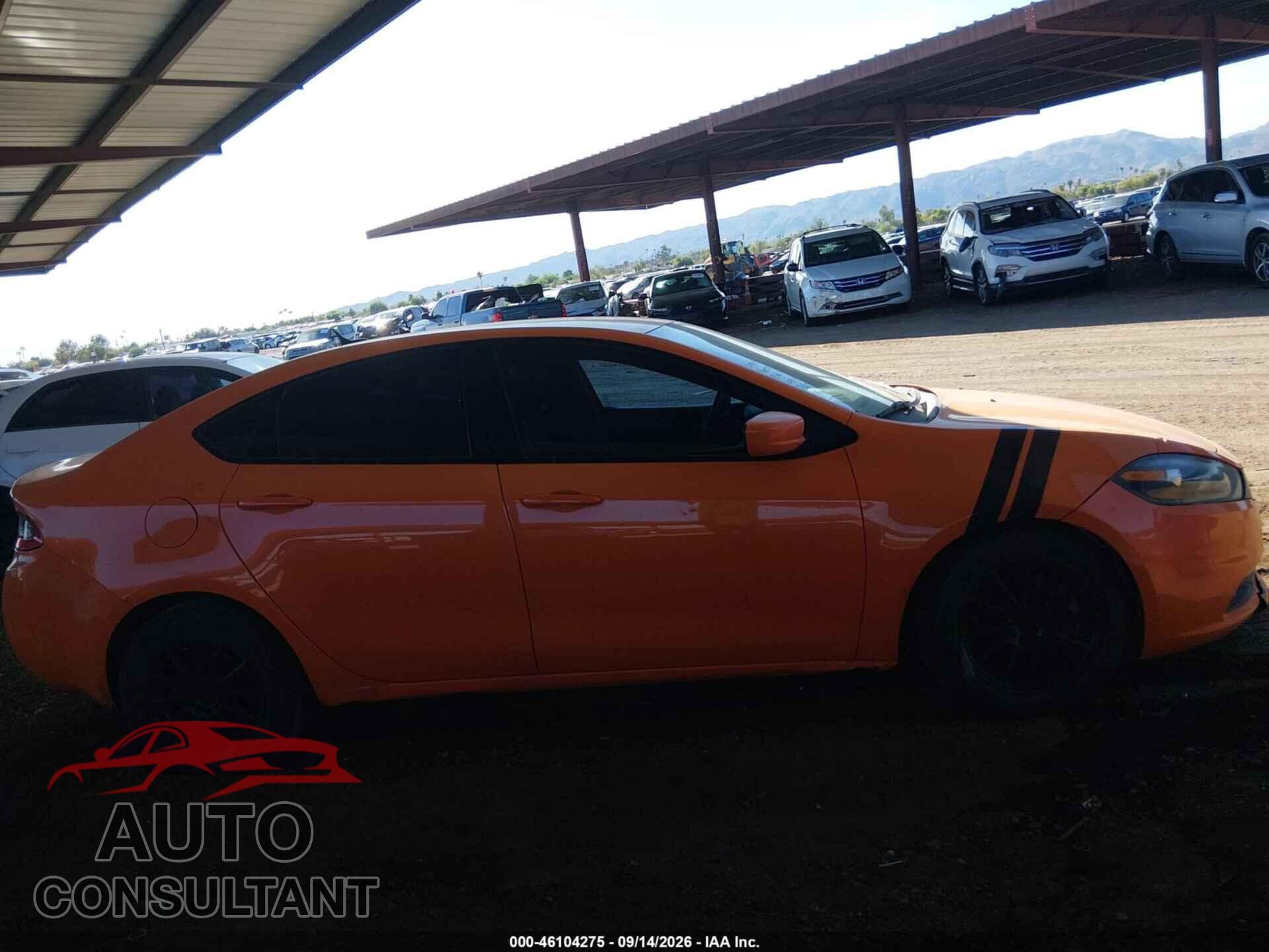 DODGE DART 2013 - 1C3CDFBA4DD307460