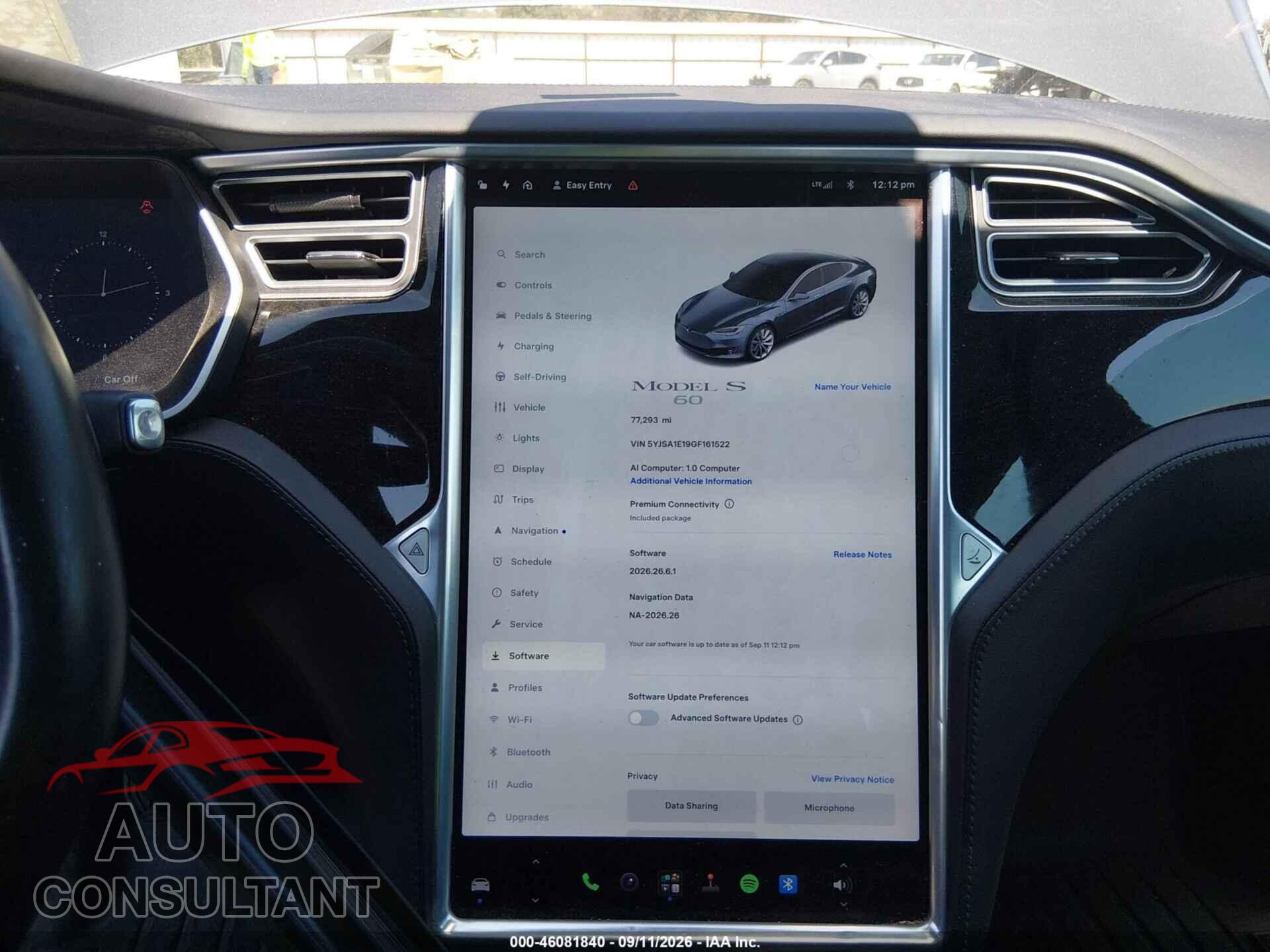 TESLA MODEL S 2016 - 5YJSA1E19GF161522
